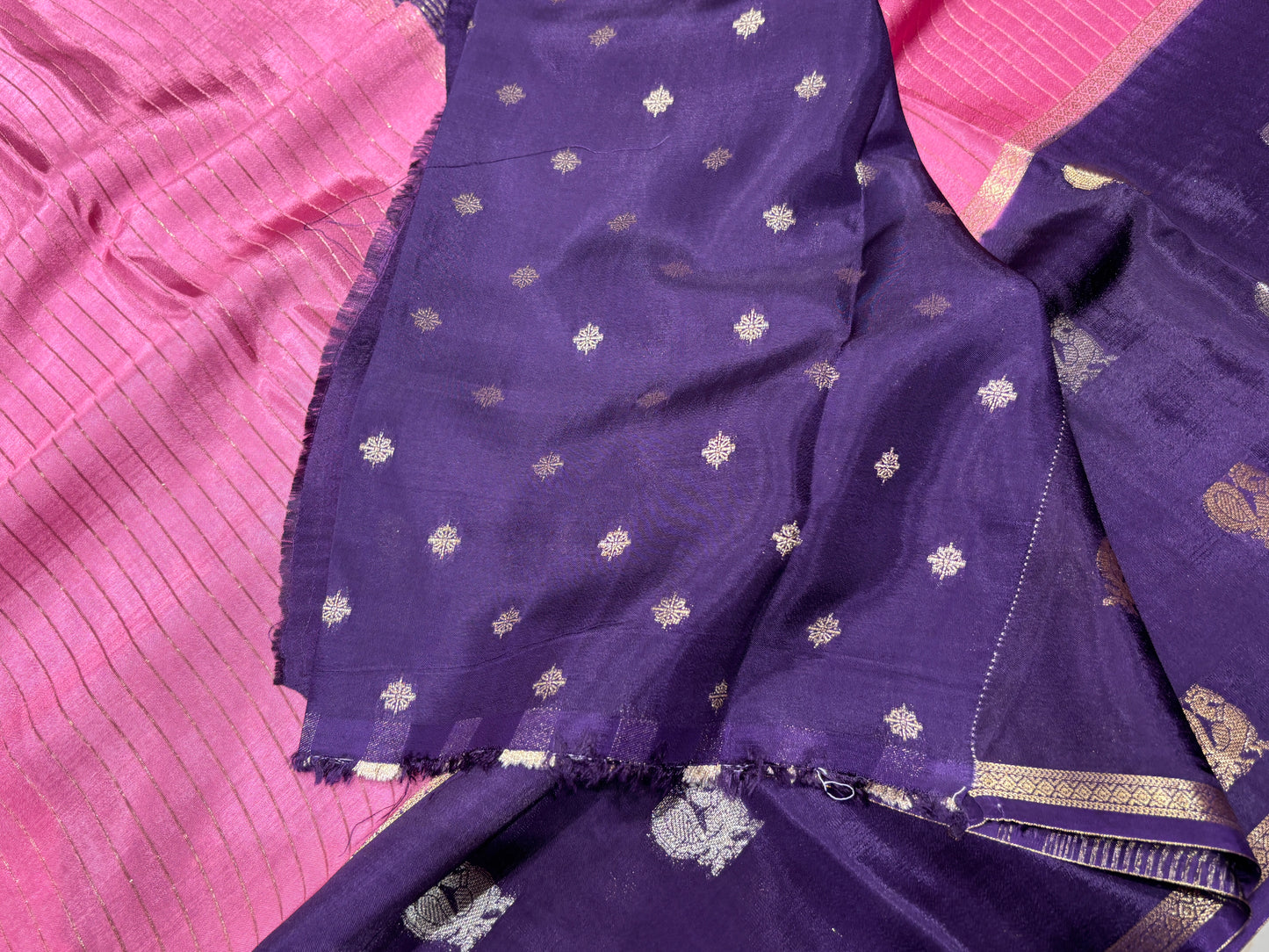 Semi Mysore crape saree