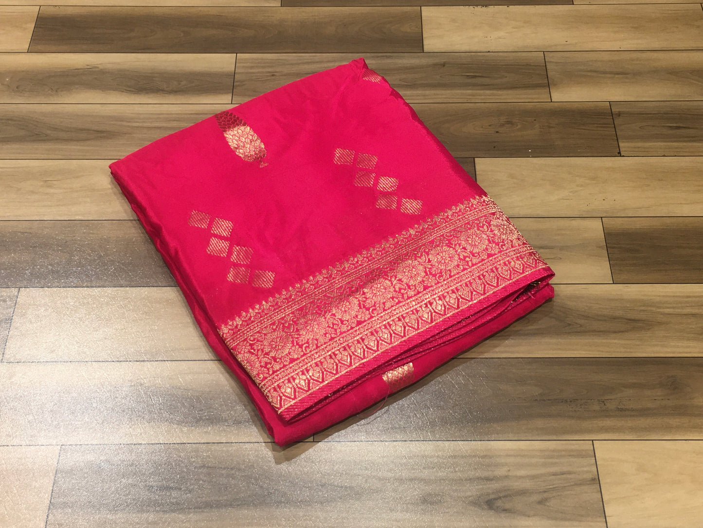 Satin crape saree