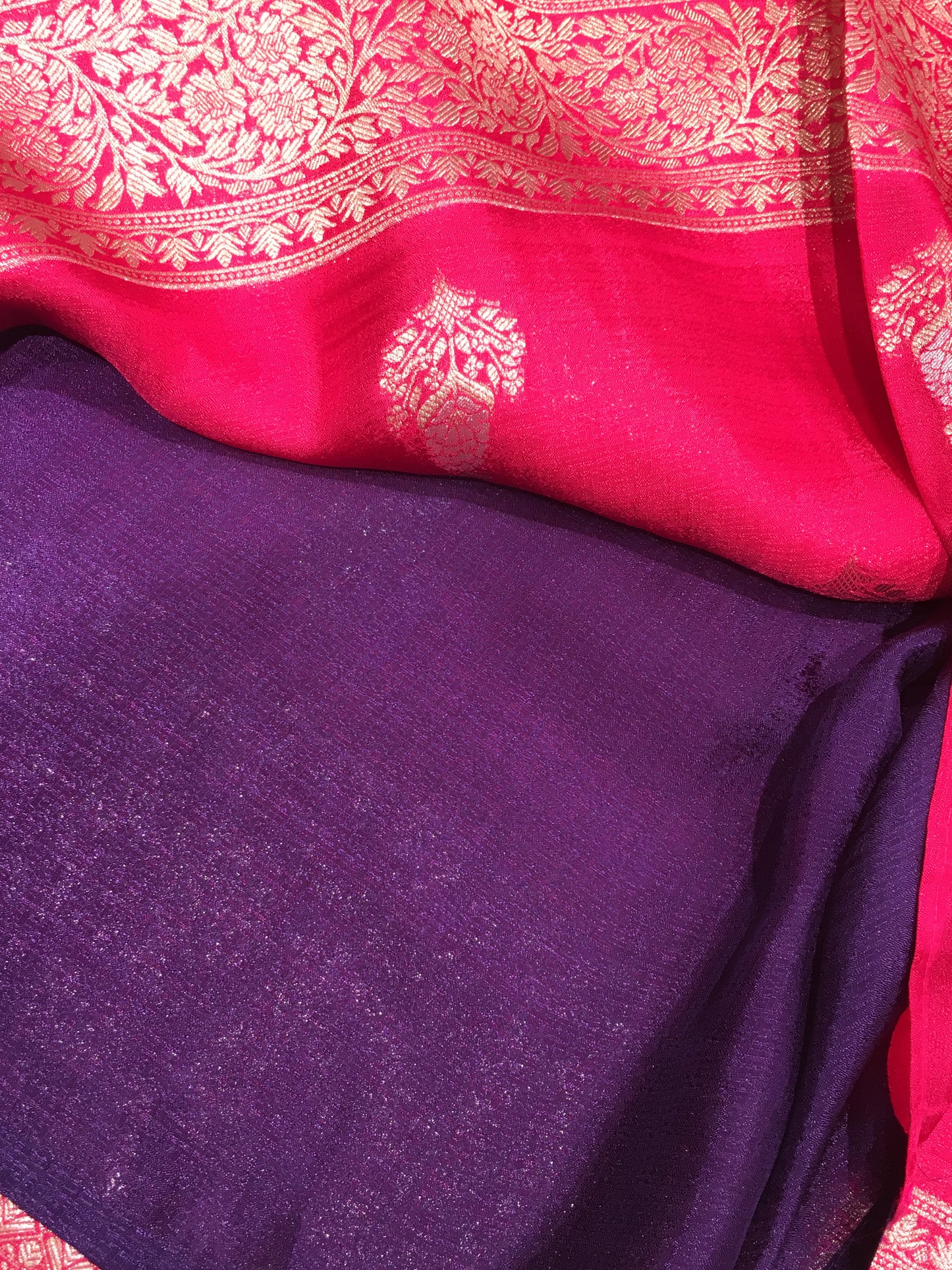 Russian crape saree