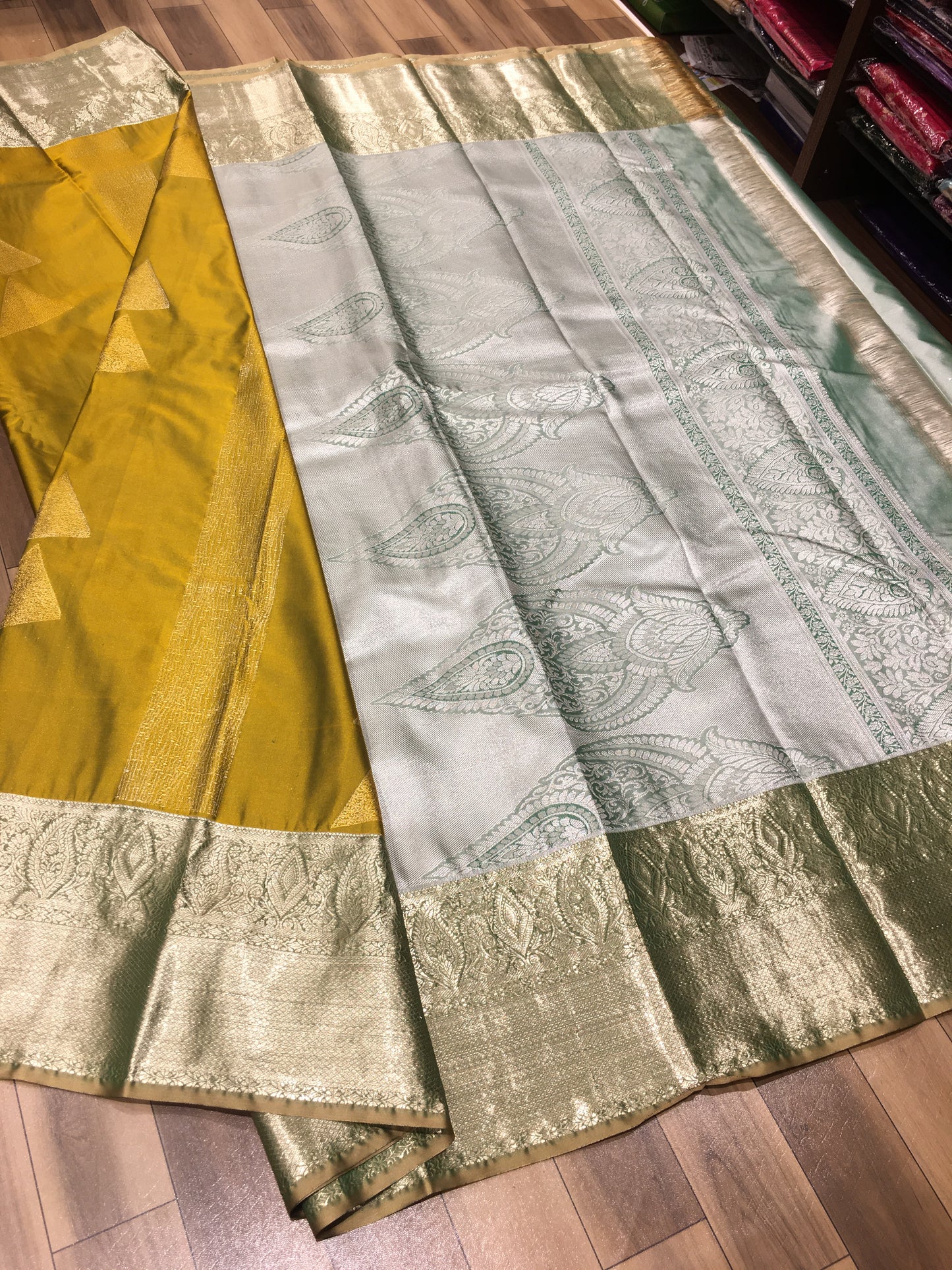 Semi Kanchipuram silk
