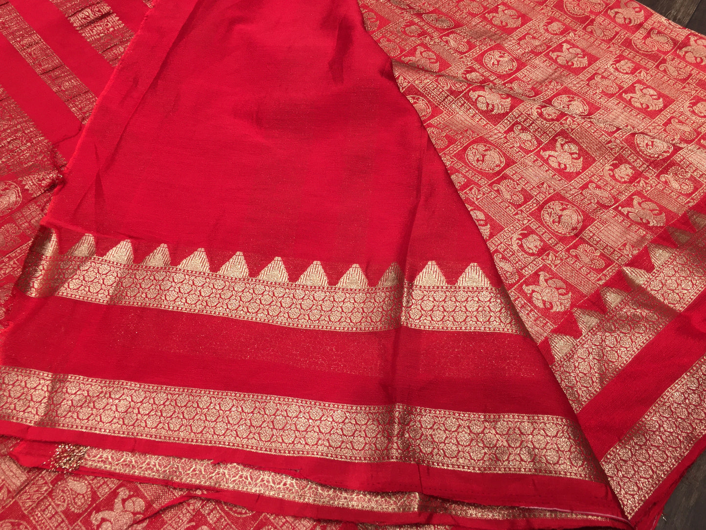 Chiffon broced saree