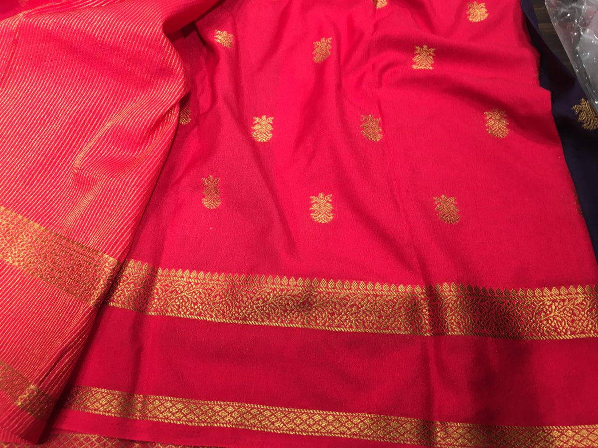 Semi Mysore Crape Silk