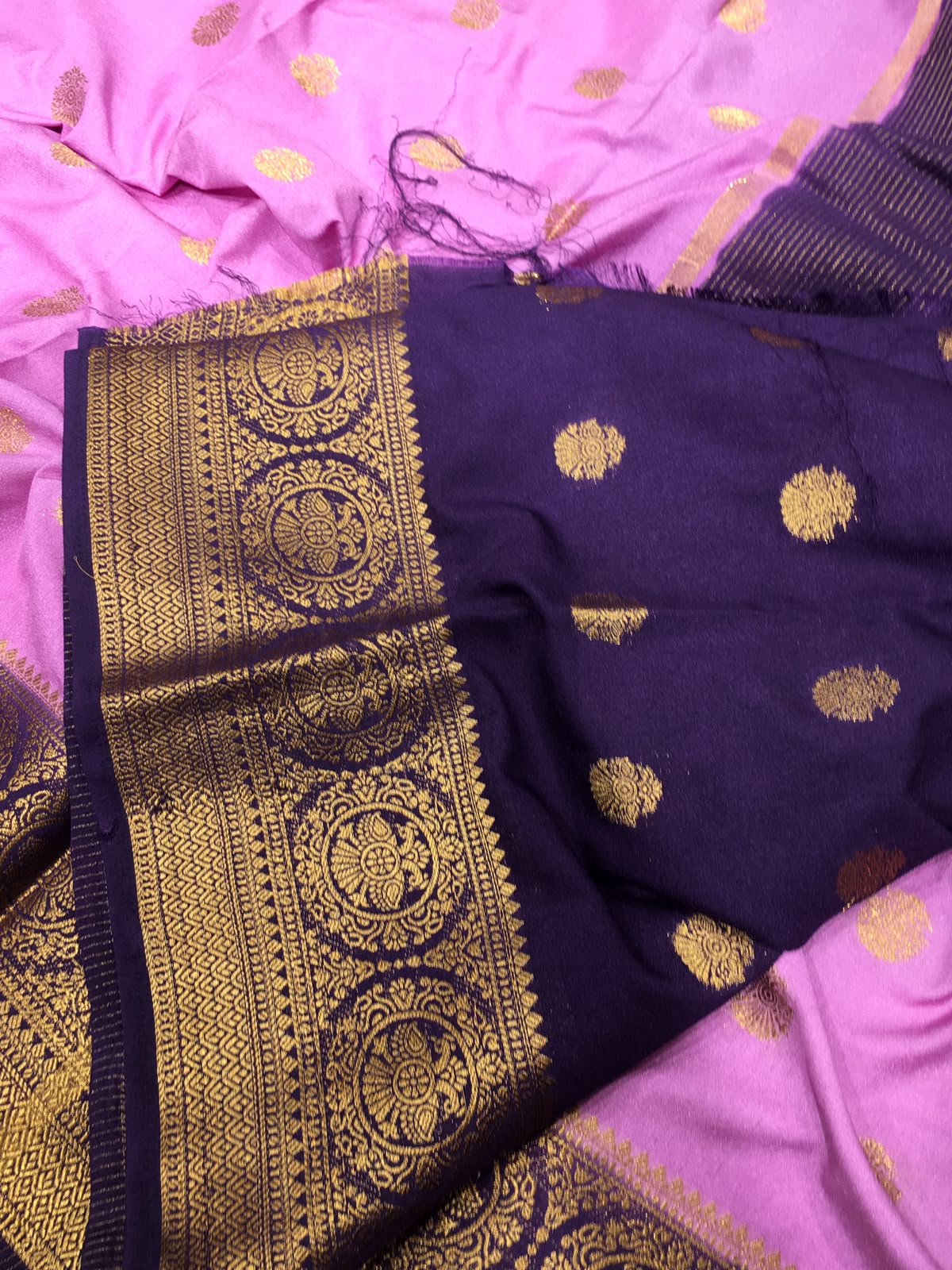 Semi Mysore Crape Saree