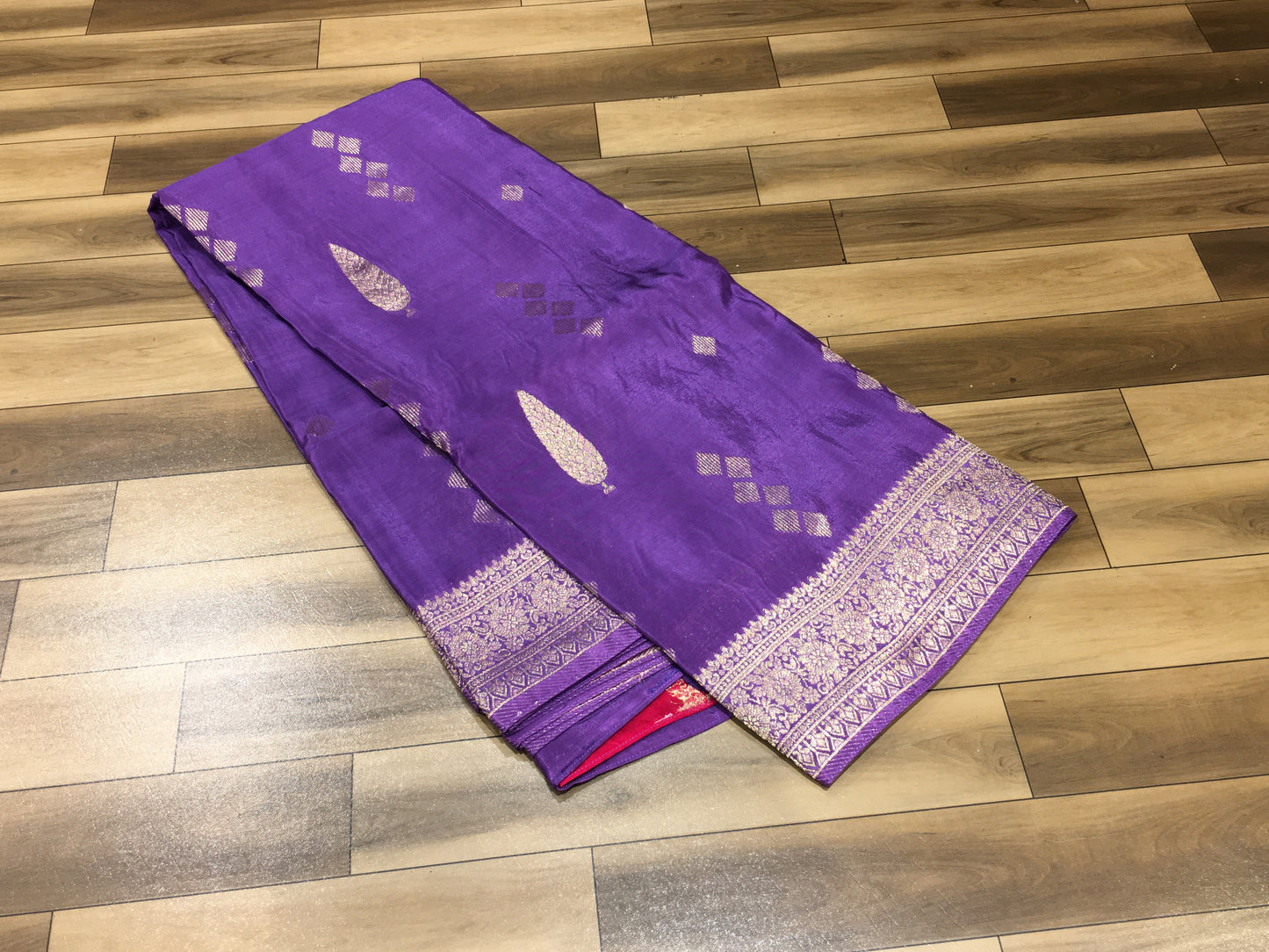 Satin crape saree