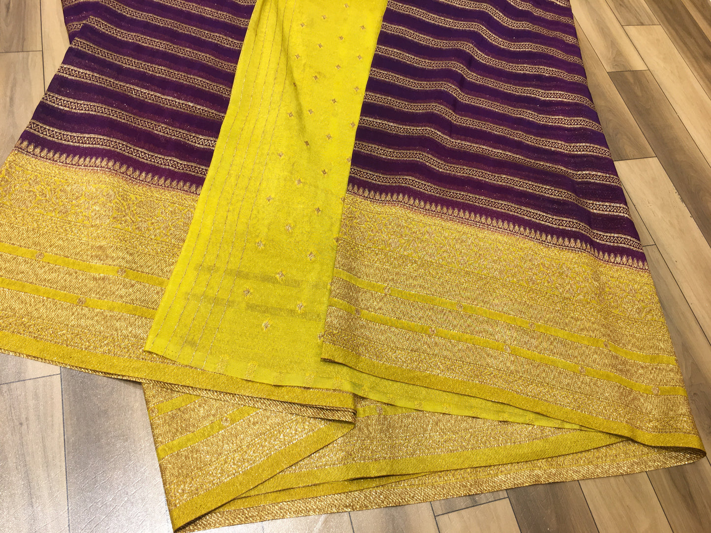 Dupion silk saree