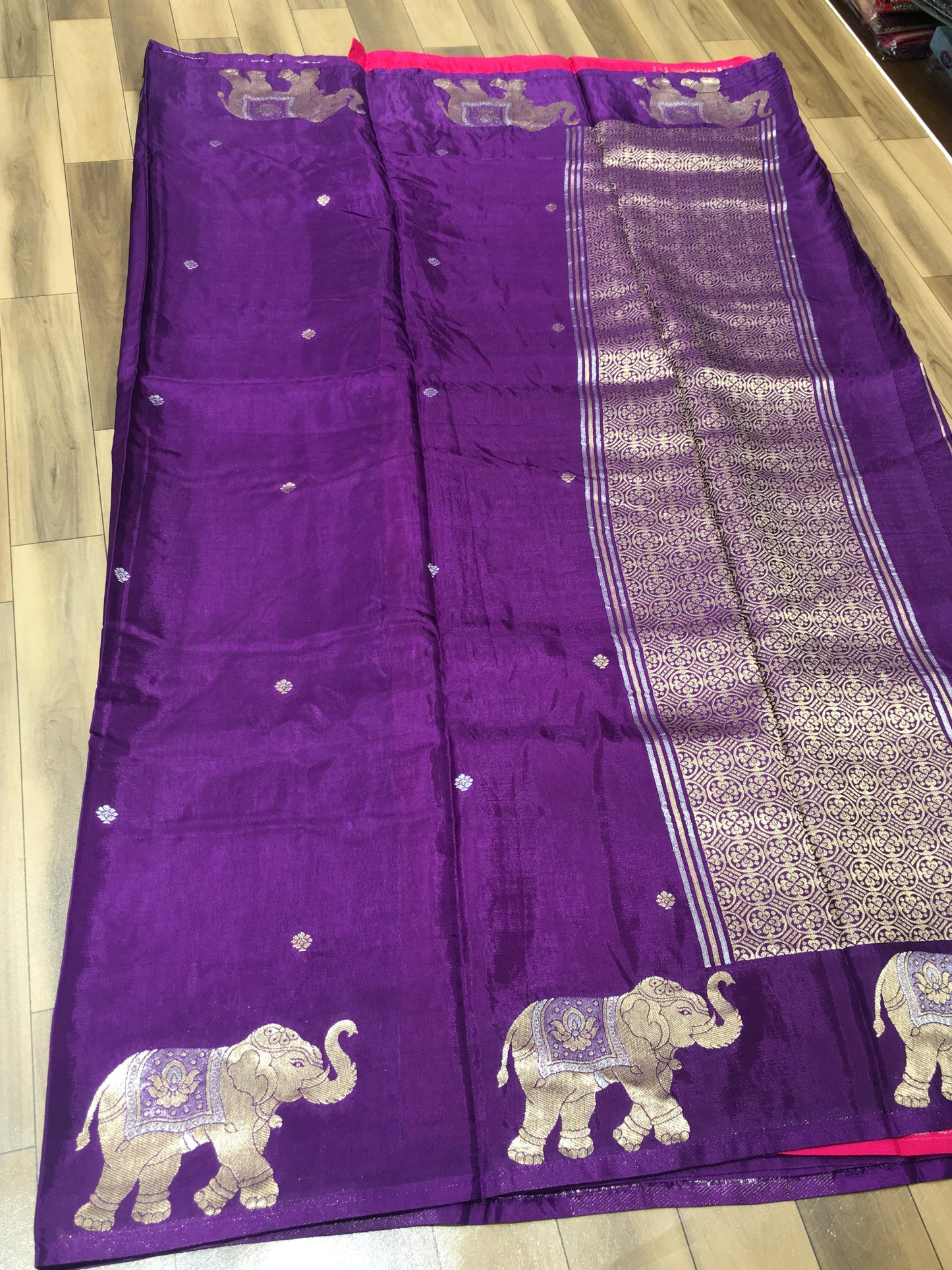 Crape silk saree