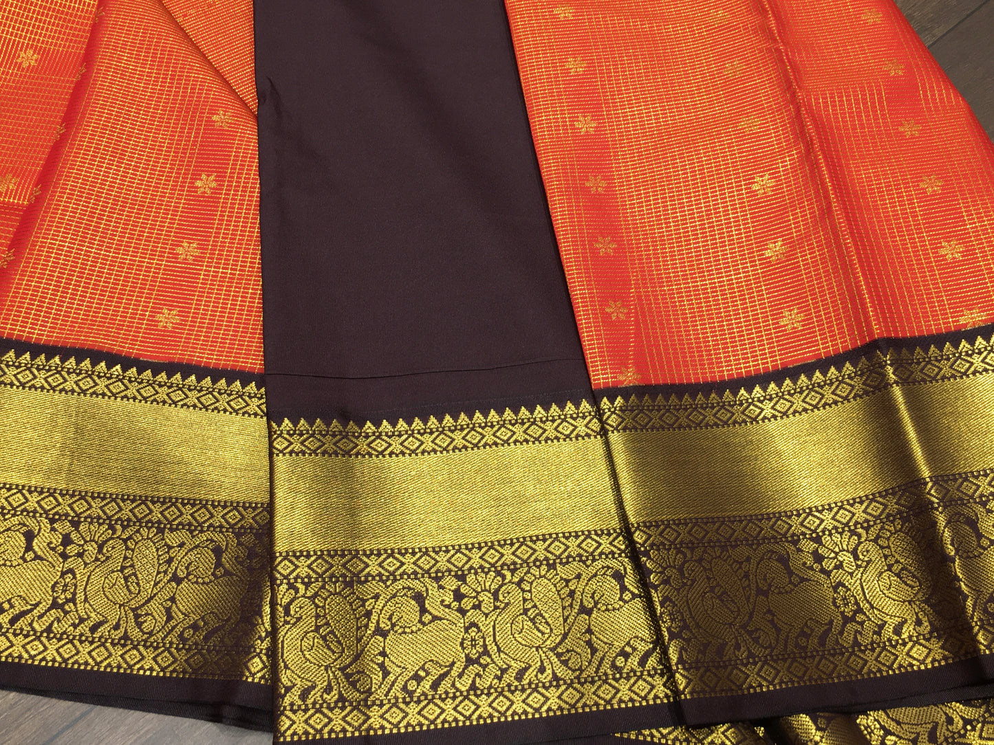 Semi Kanchipuram silk