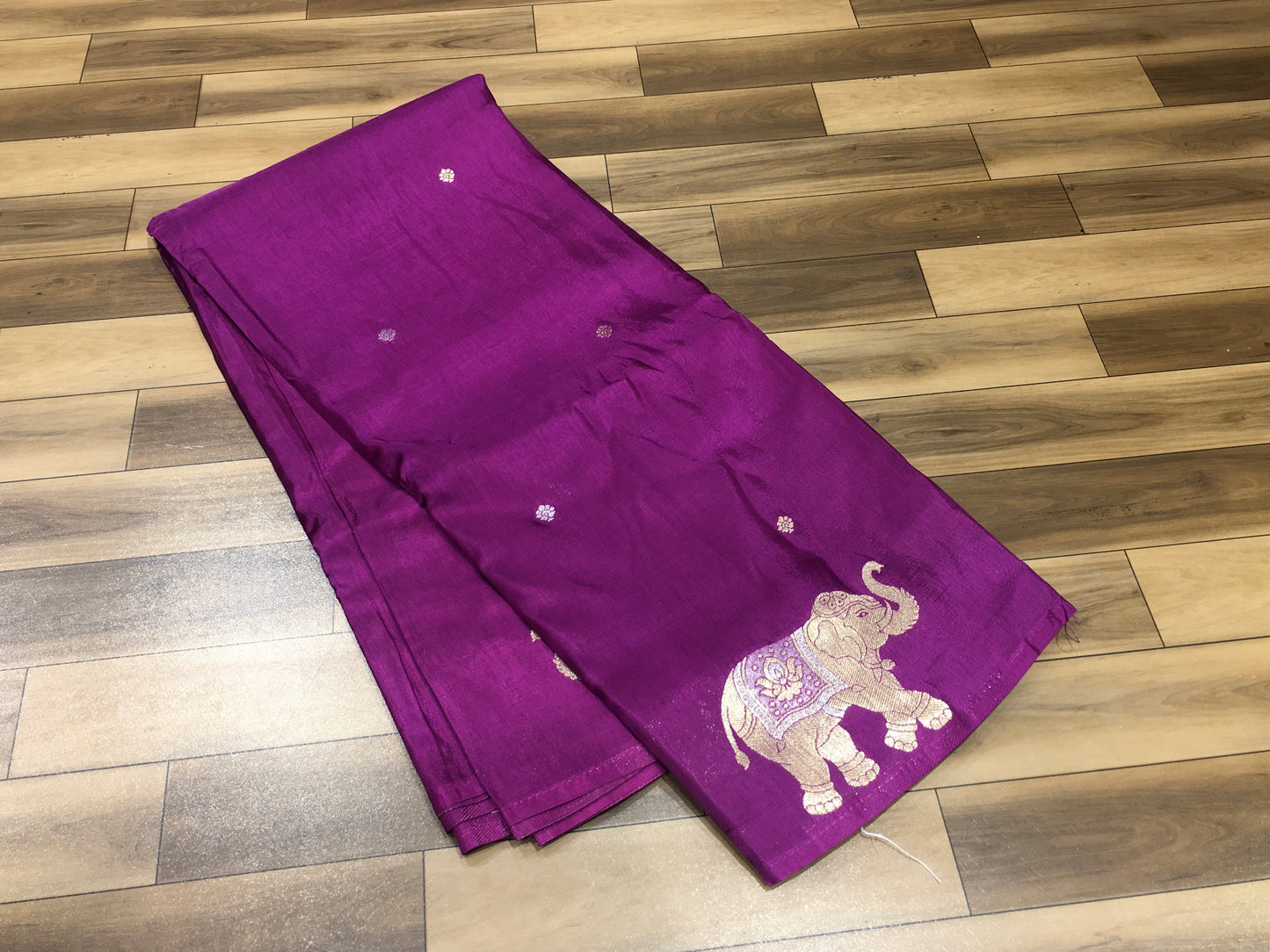 Crape silk saree