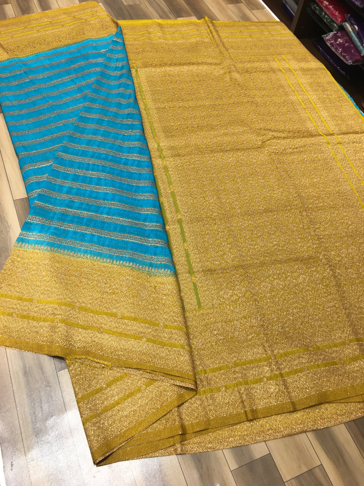 Dupion silk saree