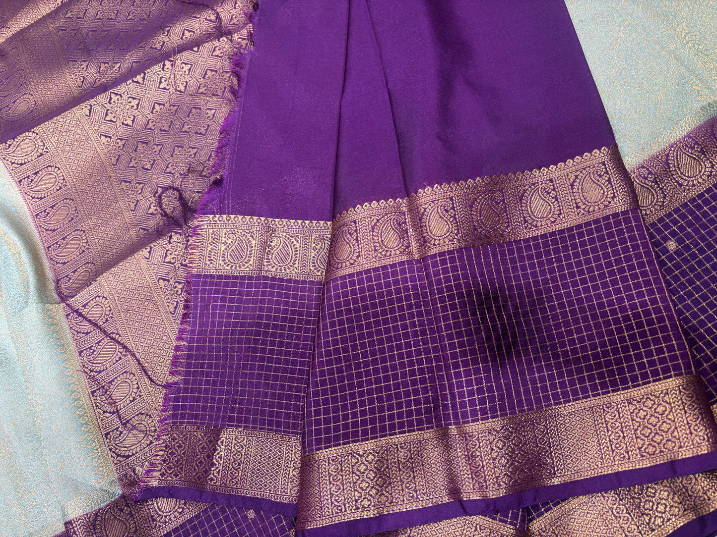 Semi Mysore Crape Saree
