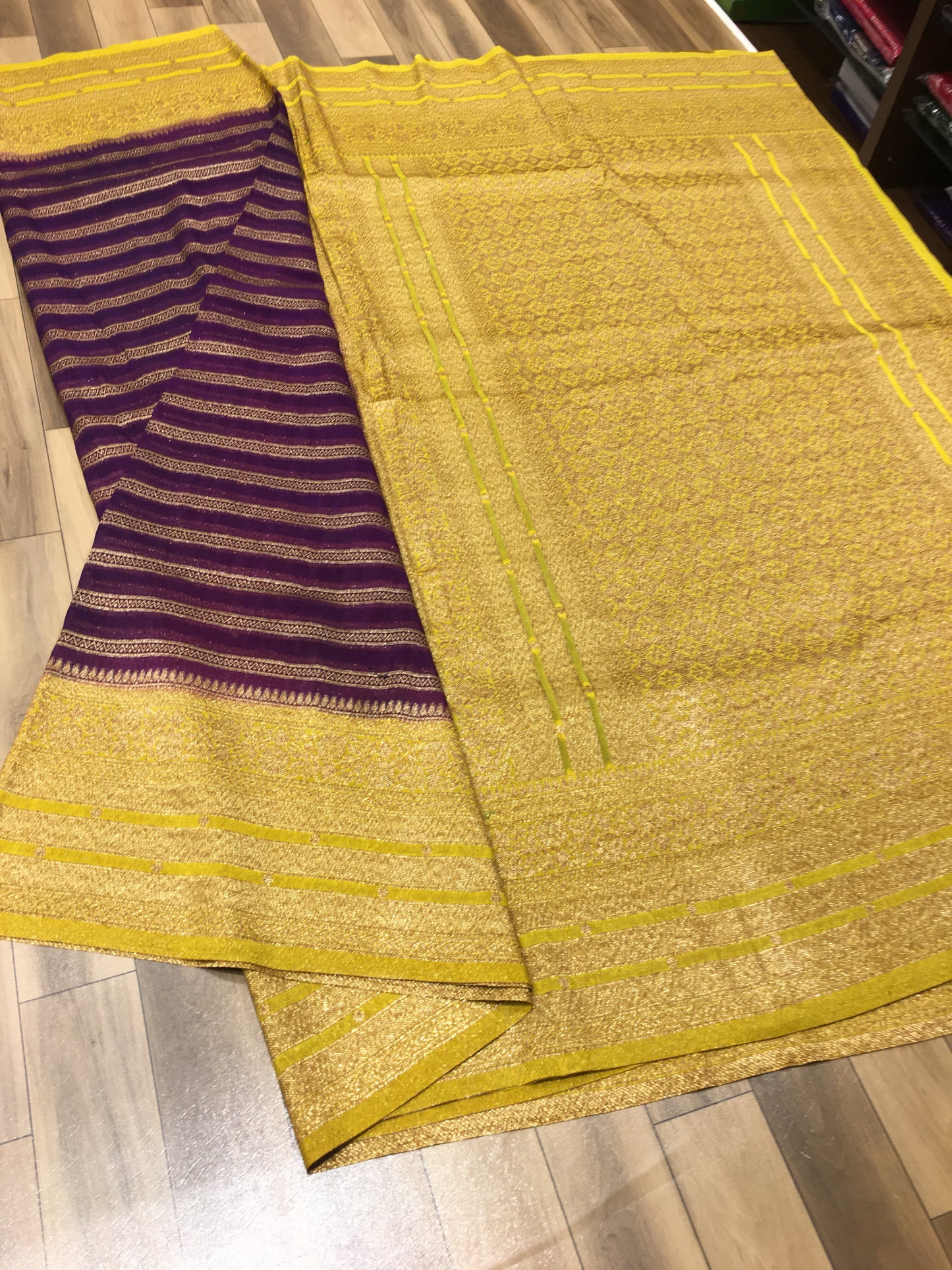 Dupion silk saree