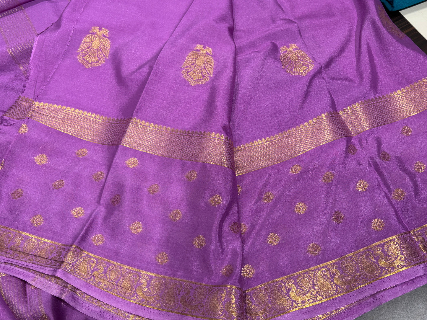 Semi Mysore crape saree