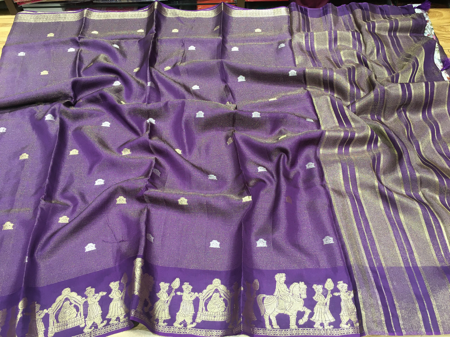 Moonga Crape Saree