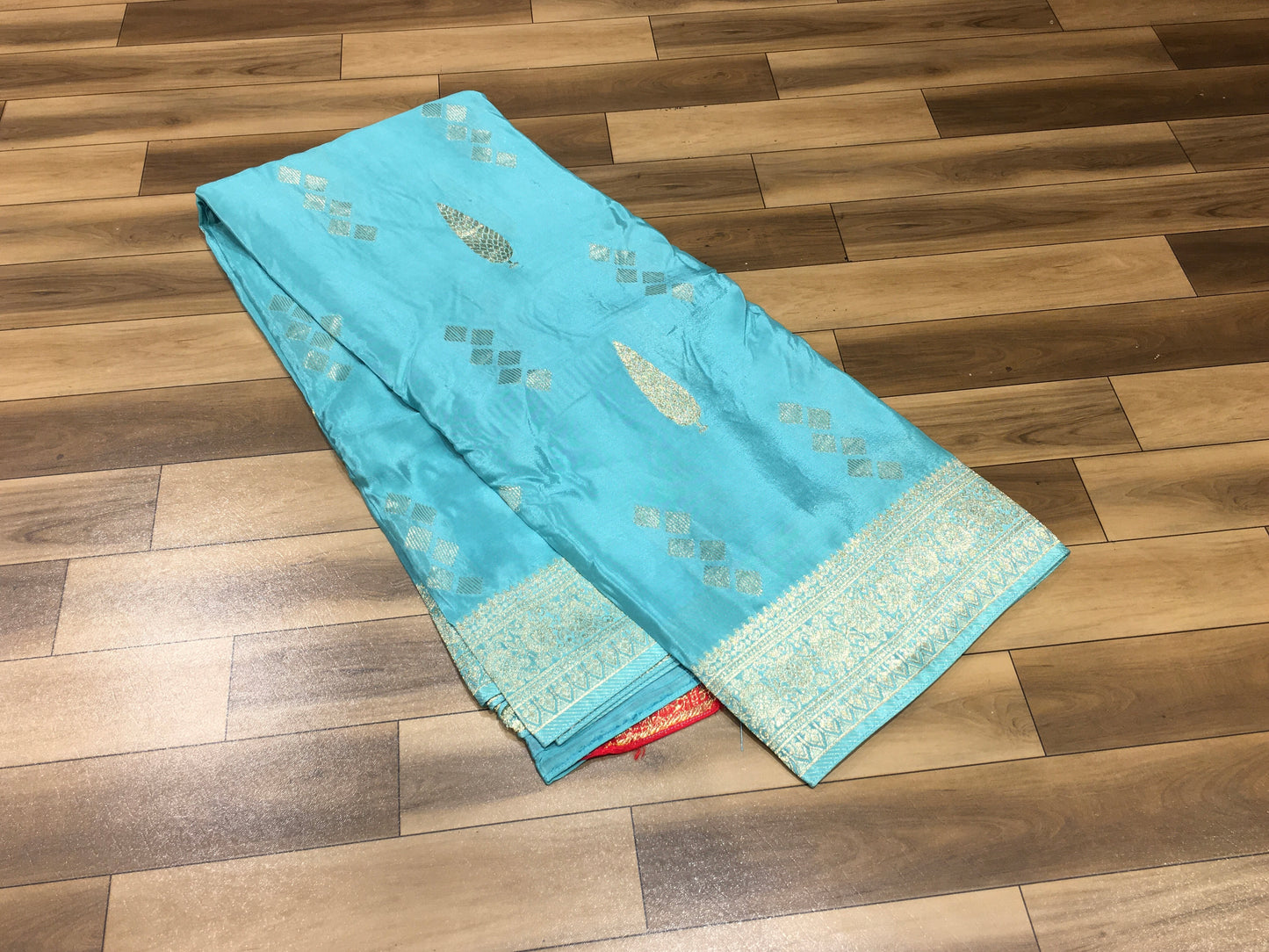 Satin crape saree