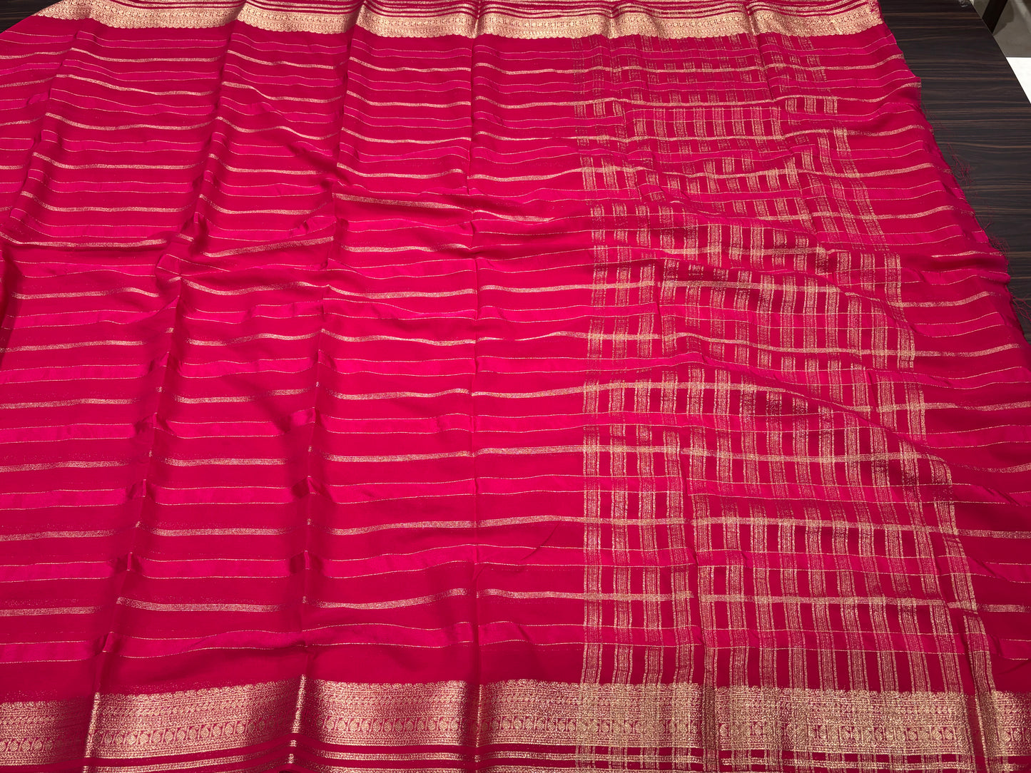 Mysore crape saree