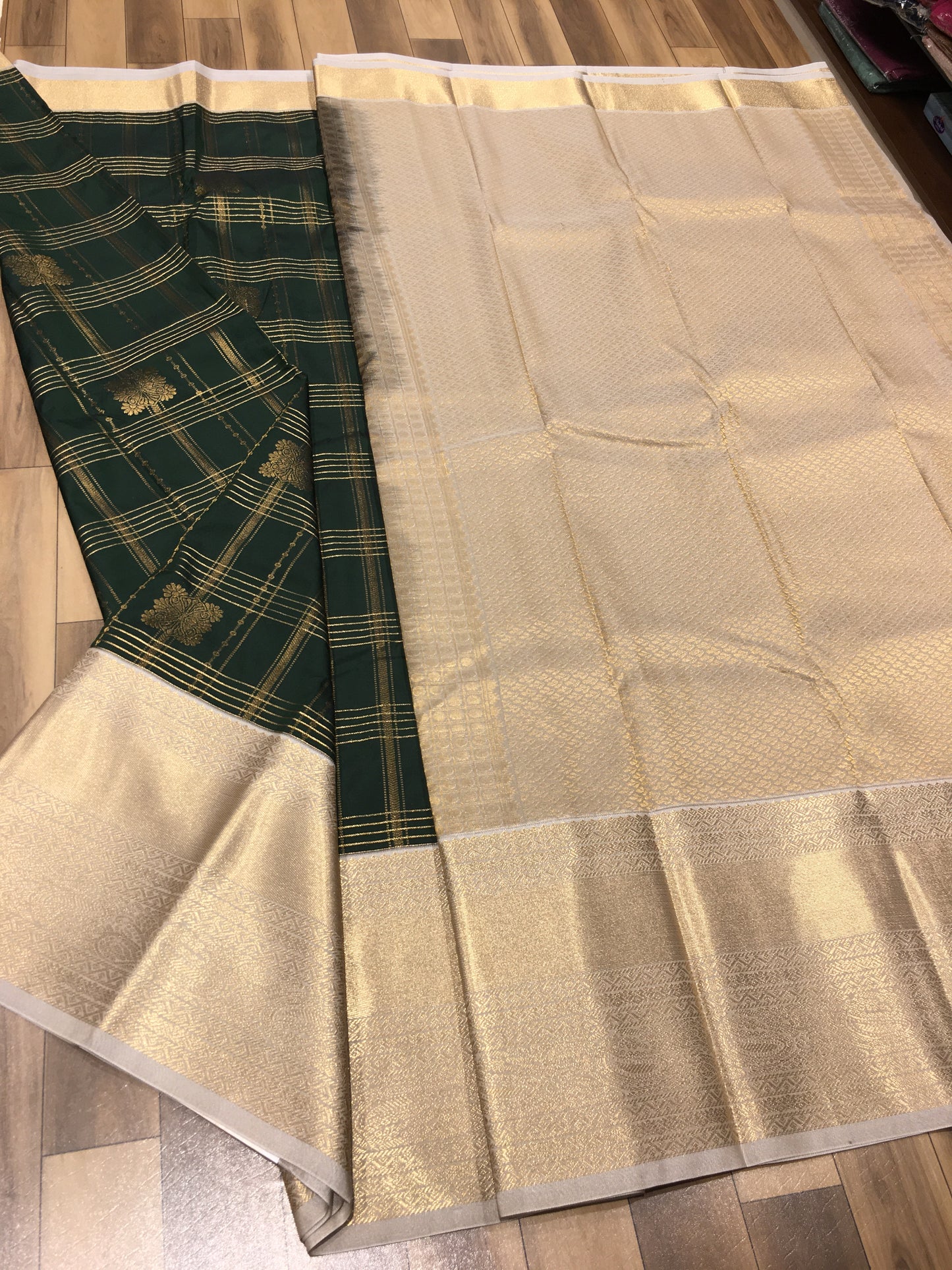 Semi Kanchipuram silk