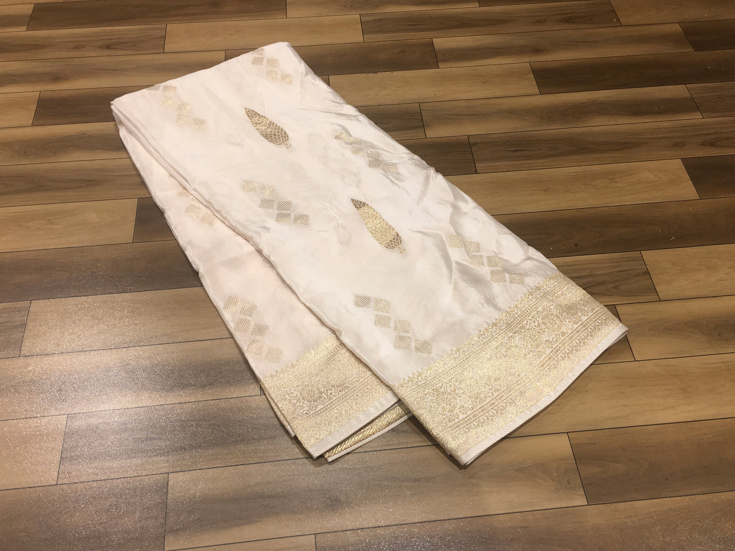 Satin crape saree