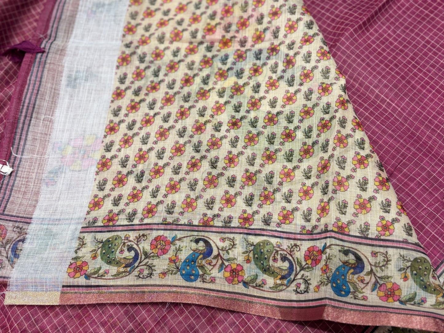 Fancy cotton saree