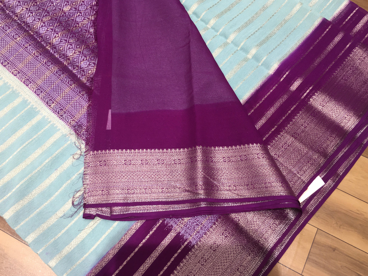 Chiffon crepe Saree