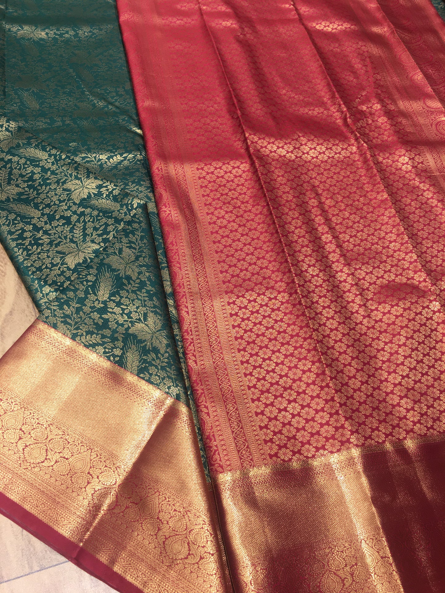 Semi Kanchipuram brocade