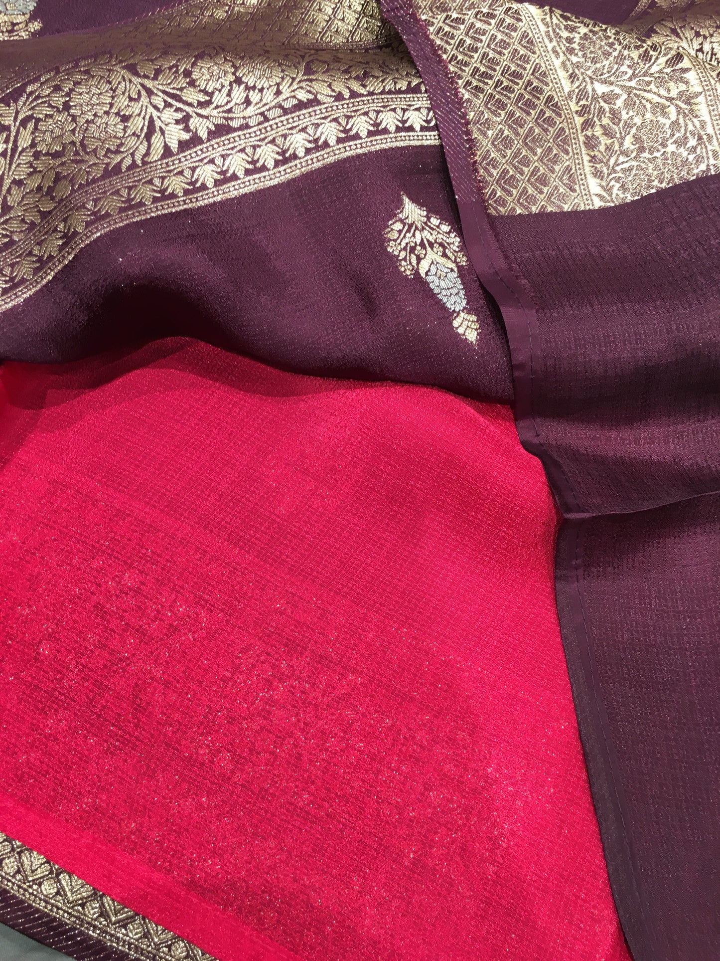 Russian crape saree