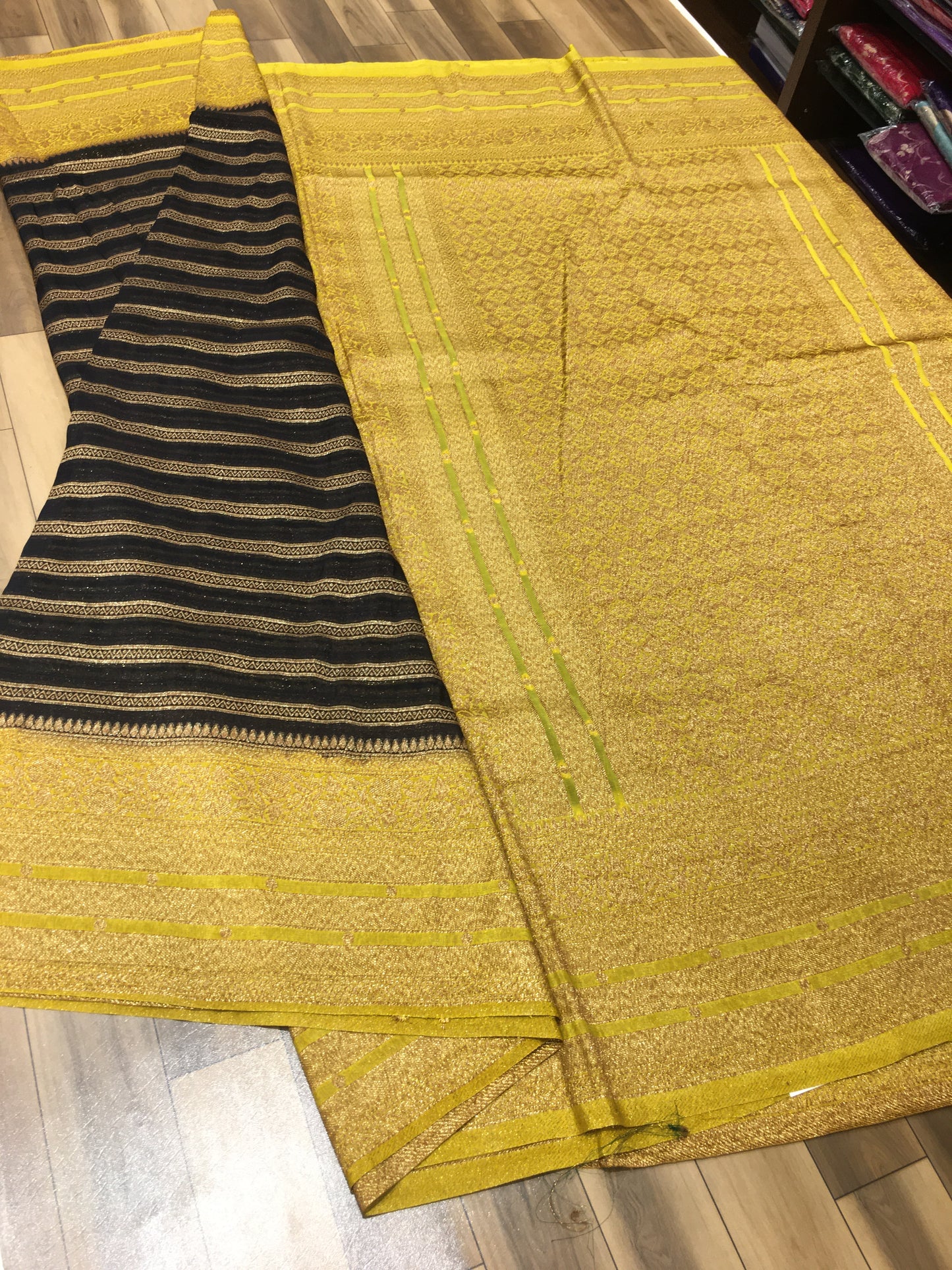 Dupion silk saree