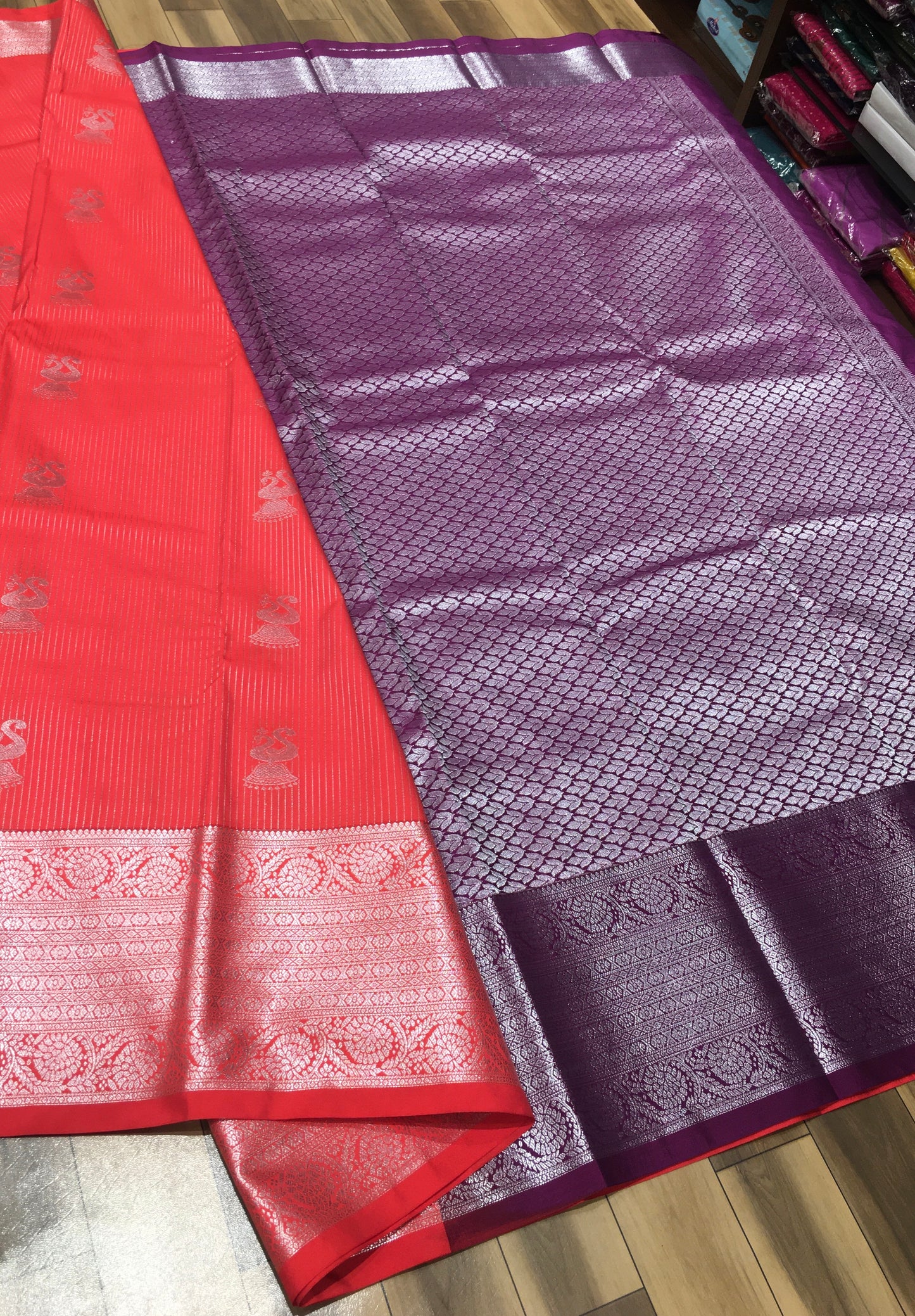 Semi Kanchipuram silk