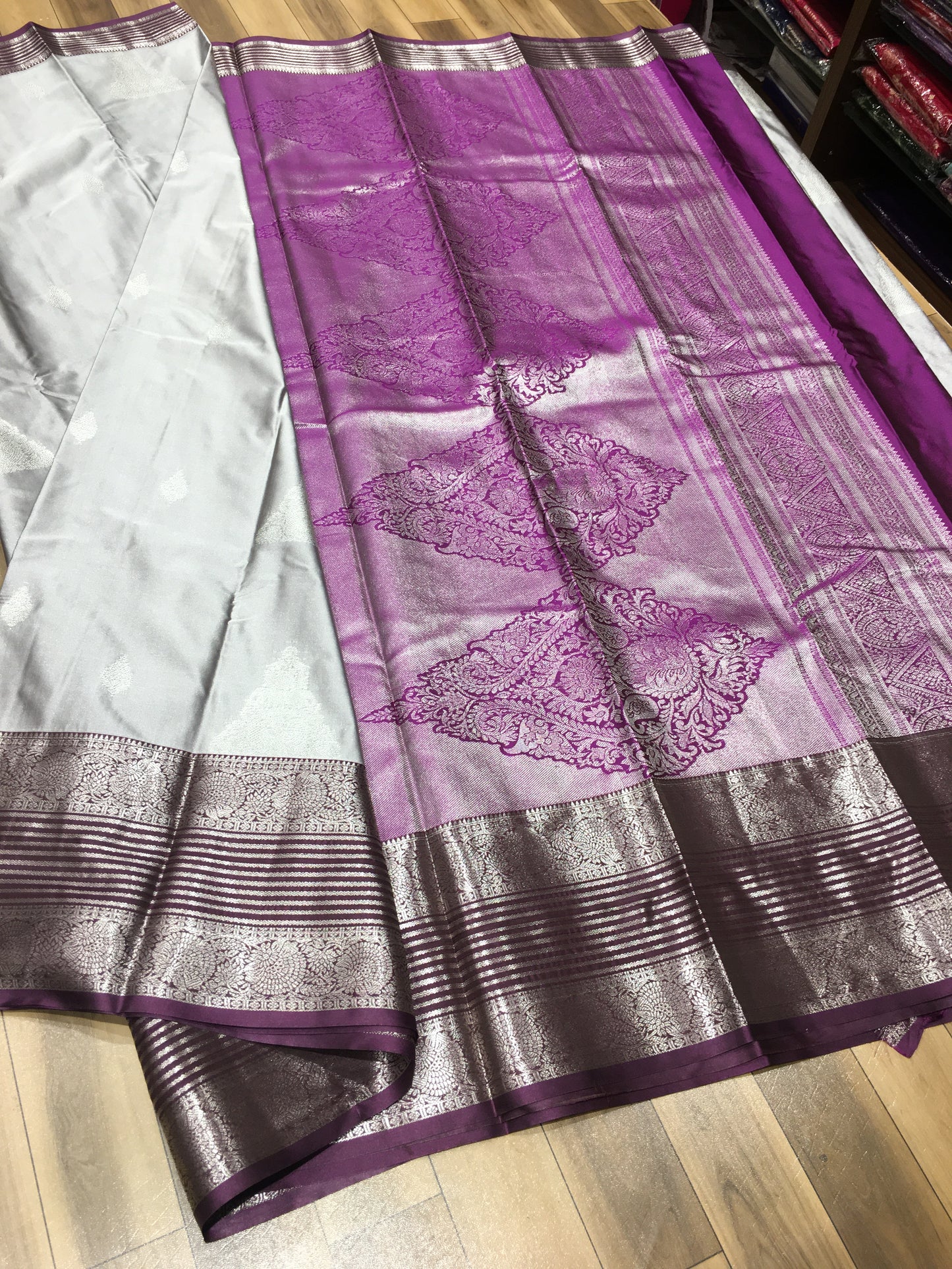 Semi Kanchipuram silk