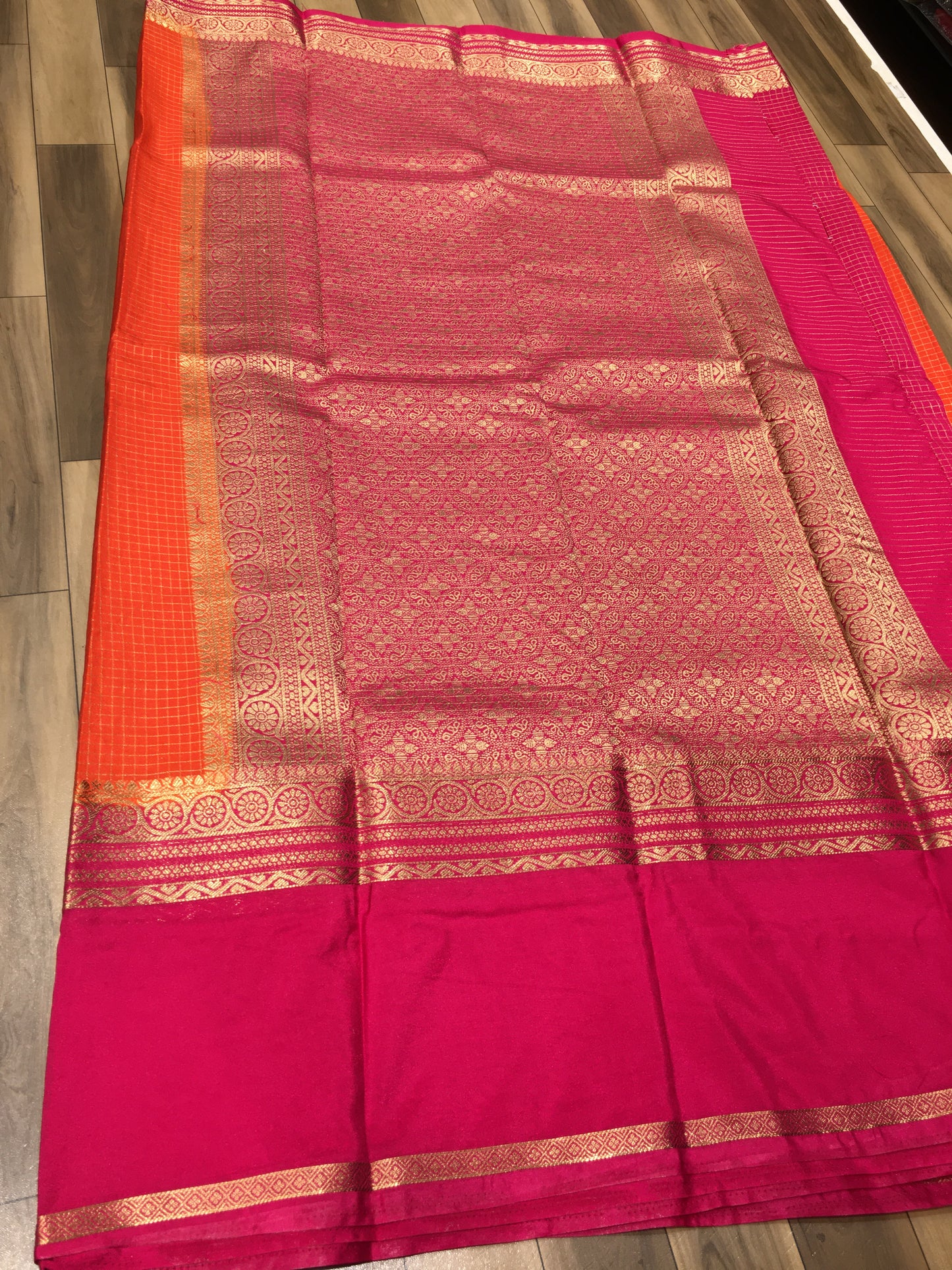 Semi Mysore Crape Silk