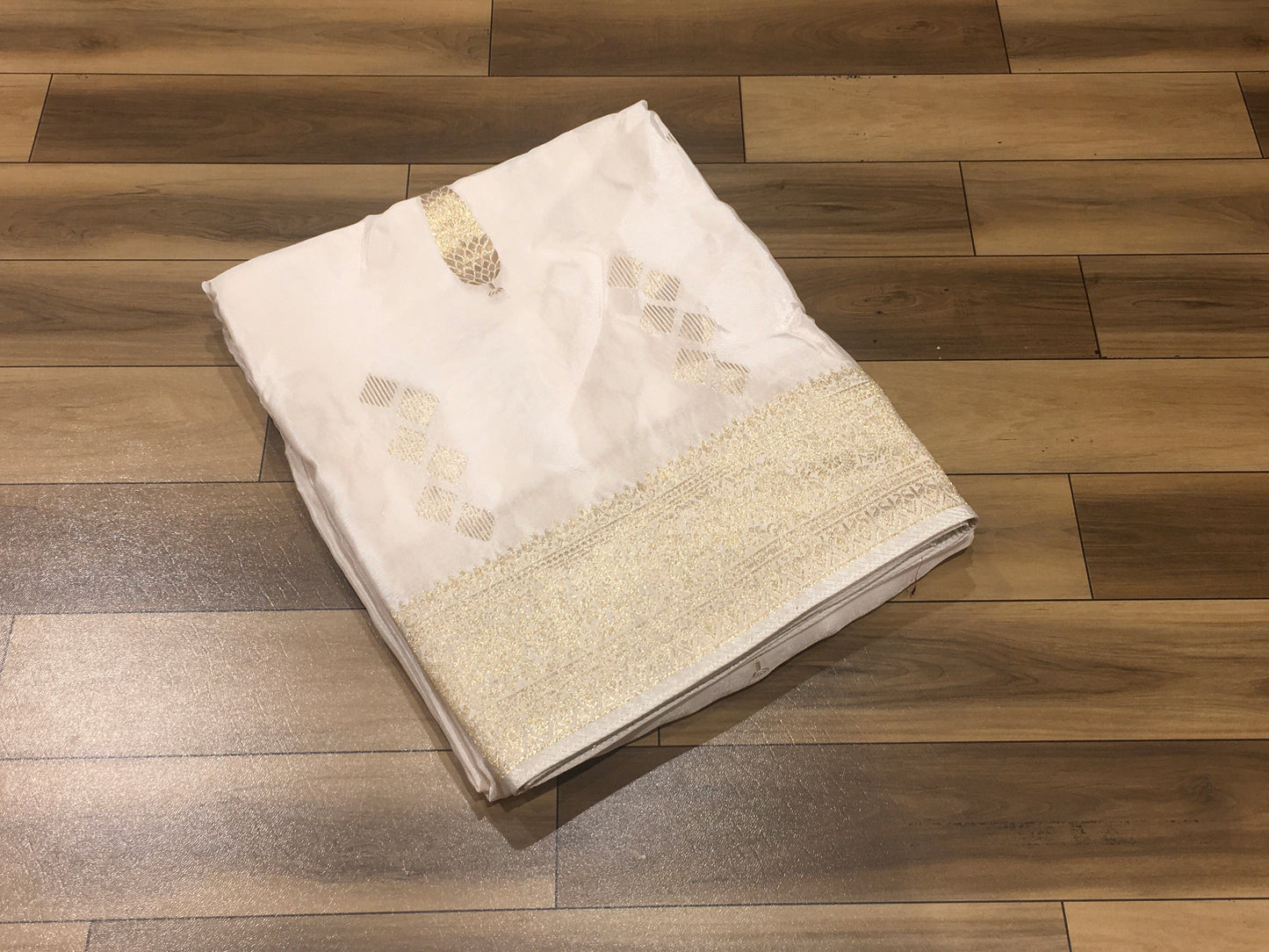Satin crape saree