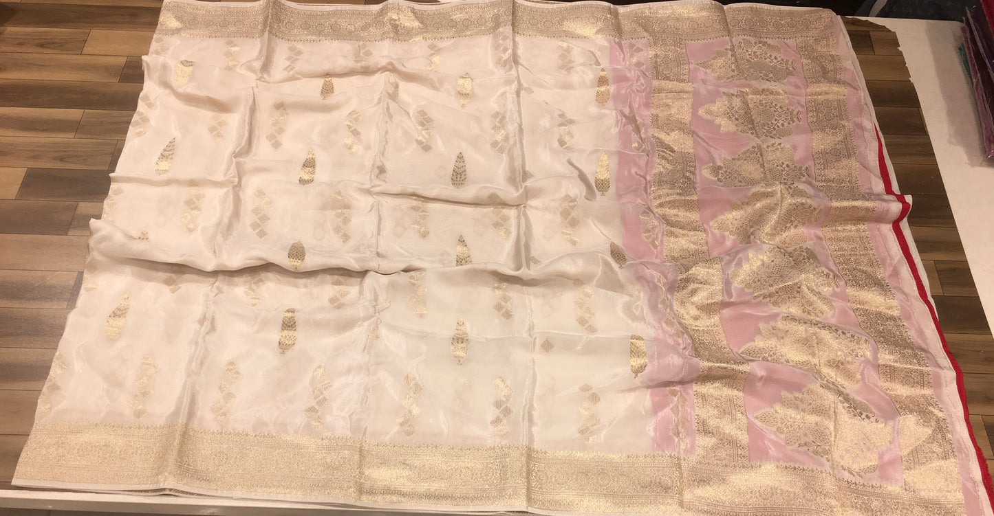 Satin crape saree