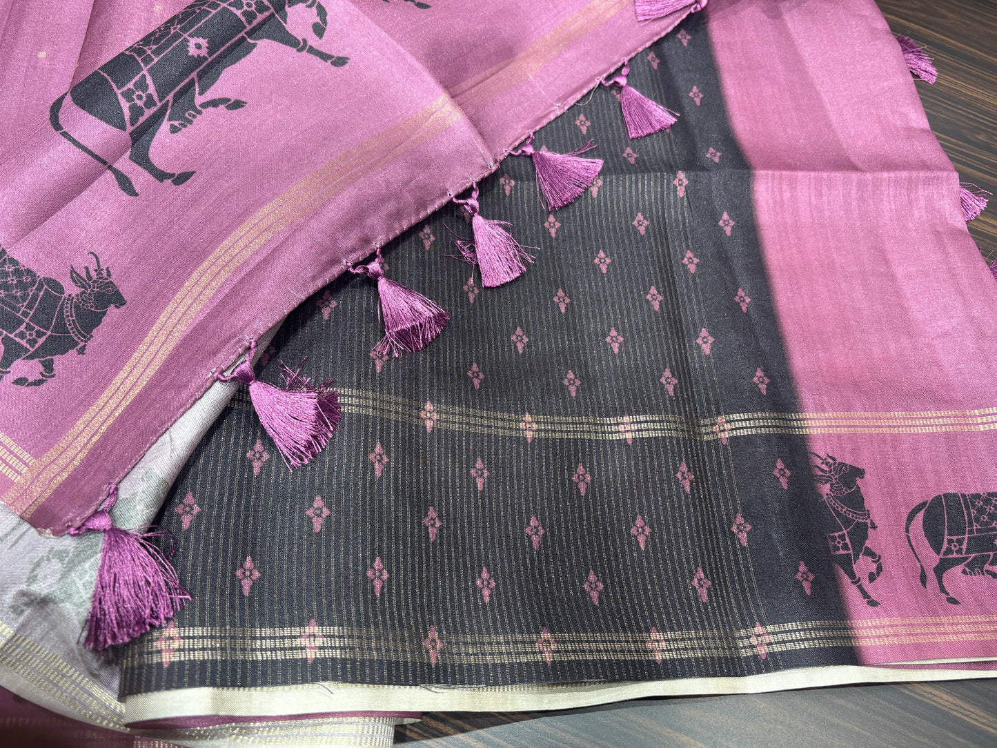 Soft tussar saree