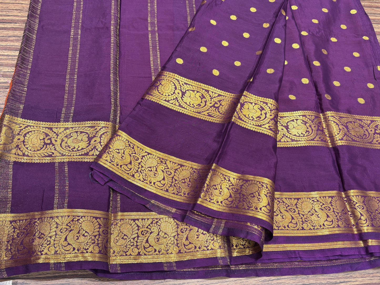 Semi Mysore crape saree