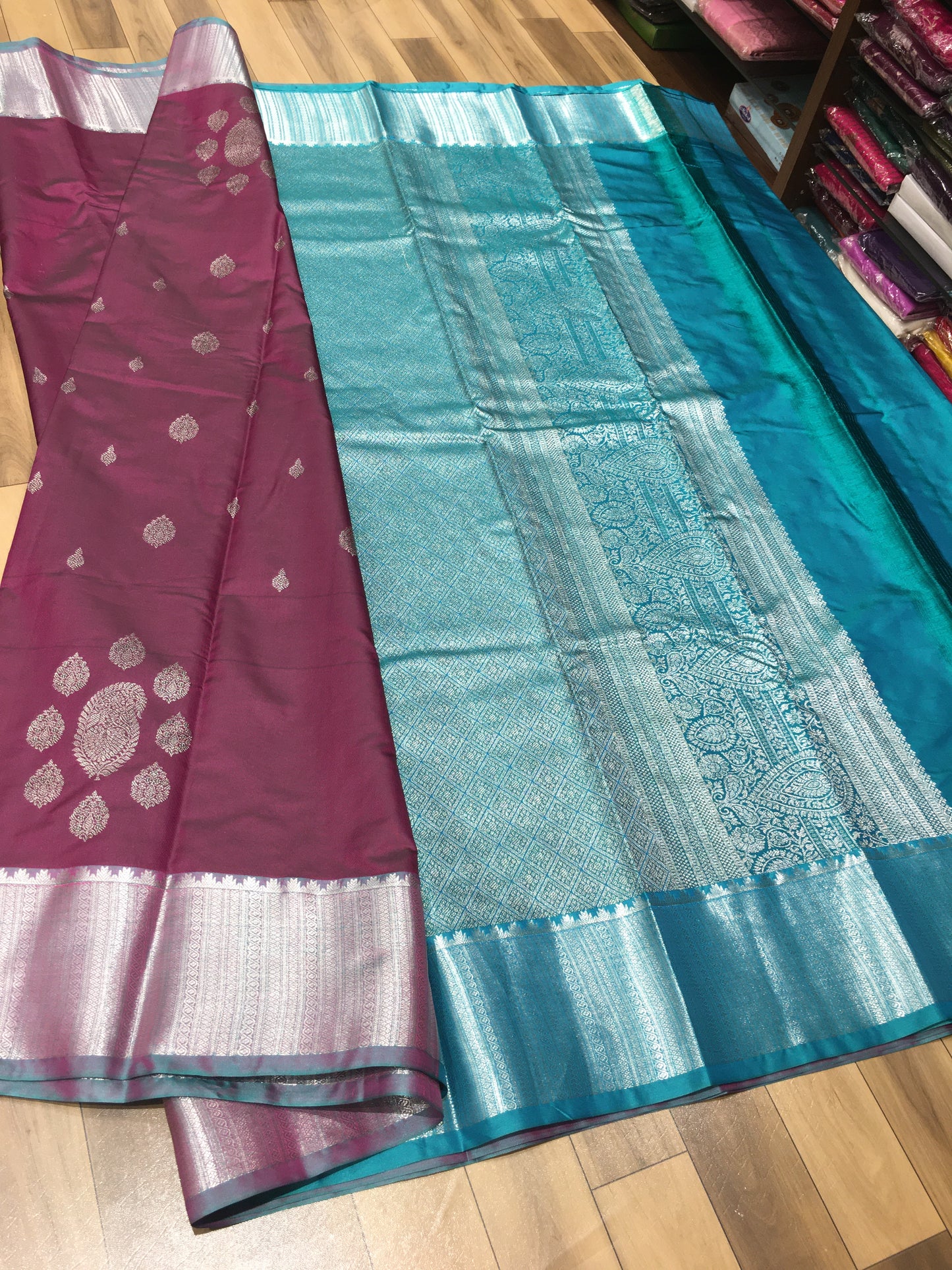 Semi Kanchipuram silk