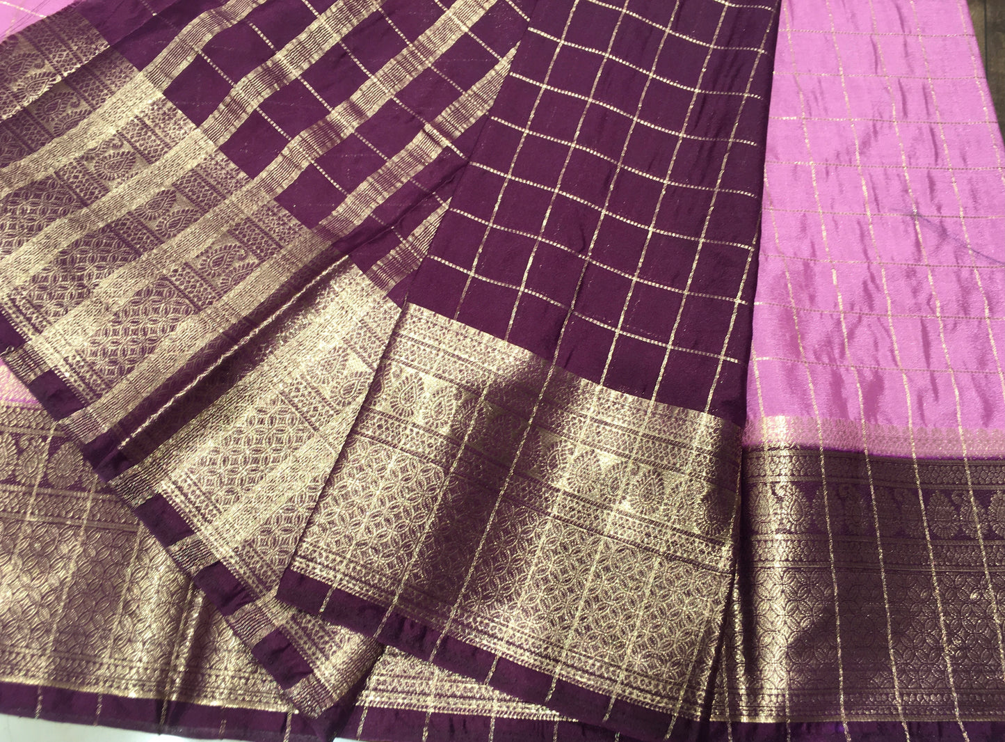 Semi Mysore Crape Saree