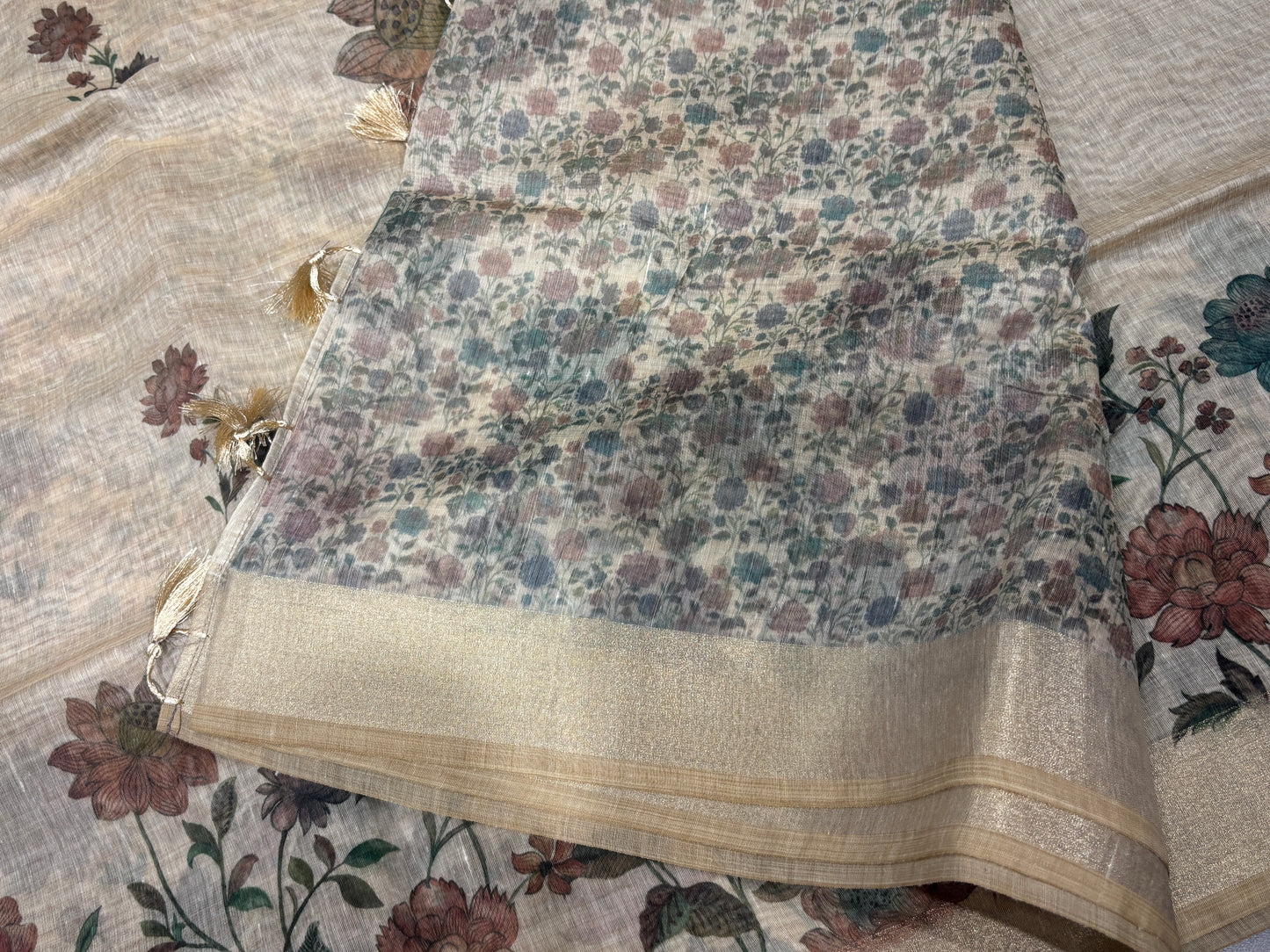 Fancy cotton saree