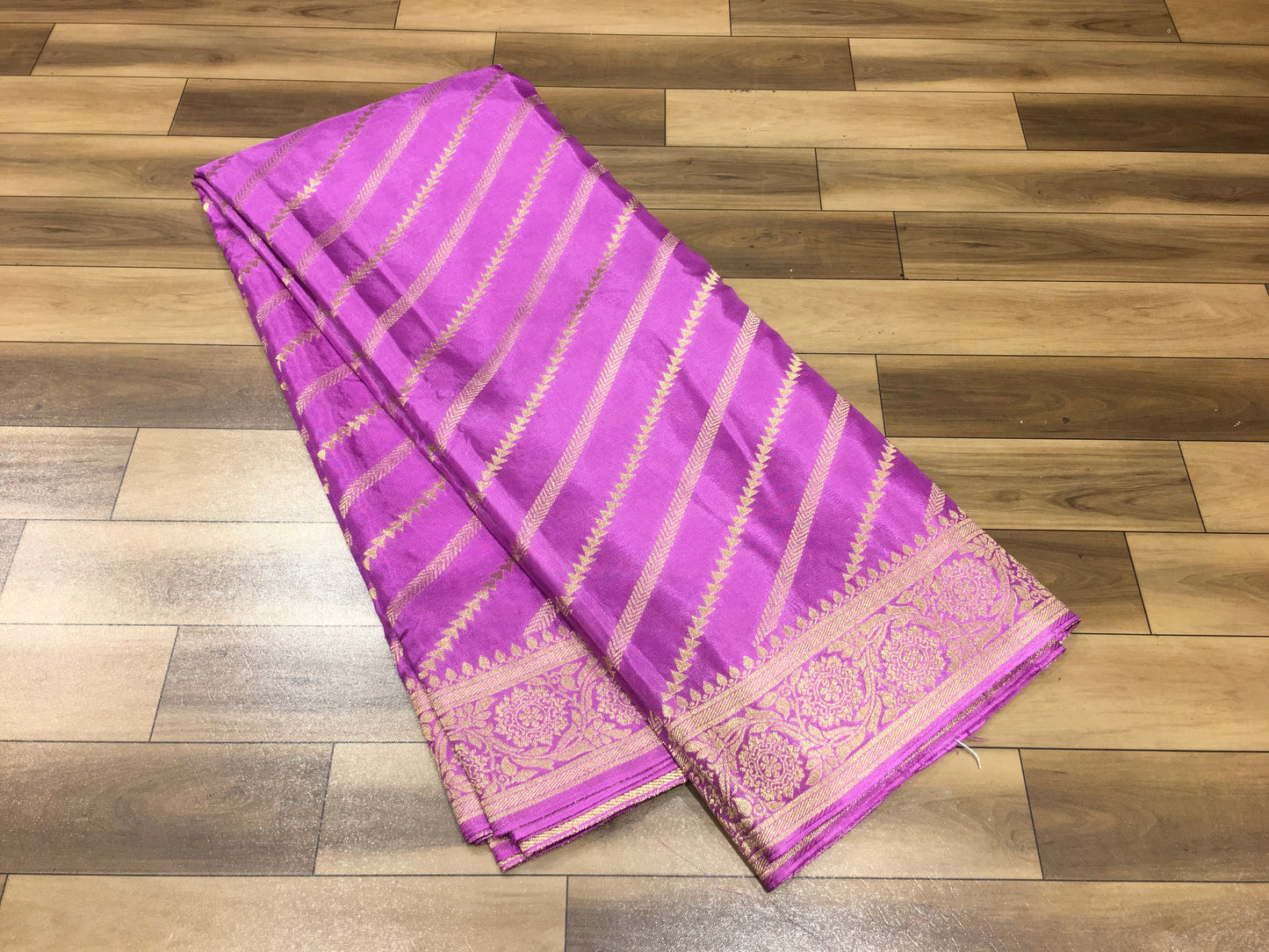 Satin crape saree