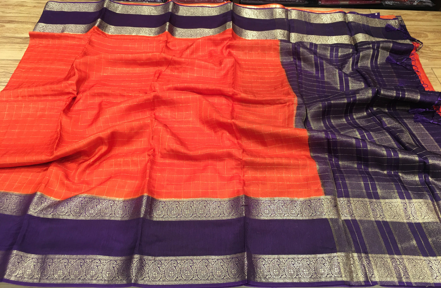 Moonga Crape Saree