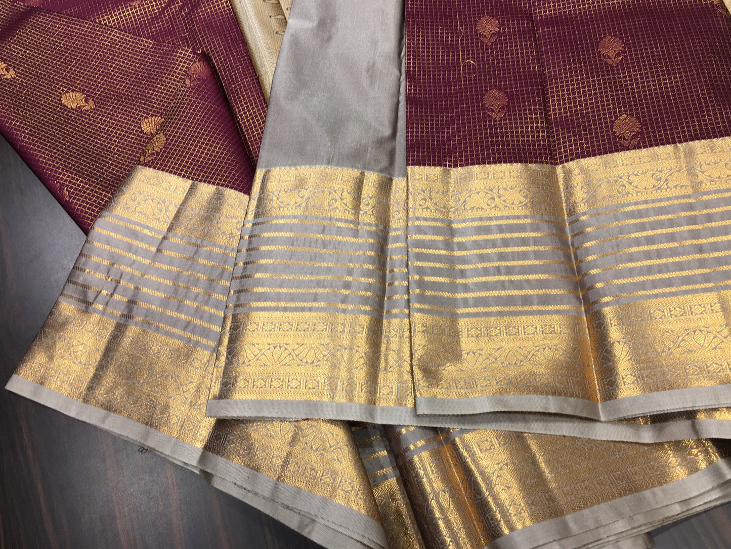 Semi Kanchipuram silk