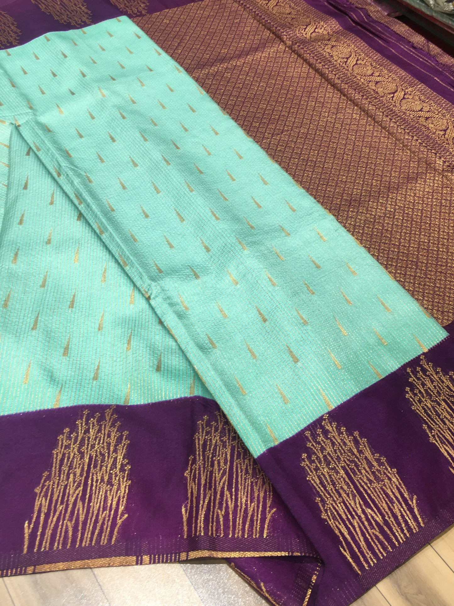 Dupion silk saree