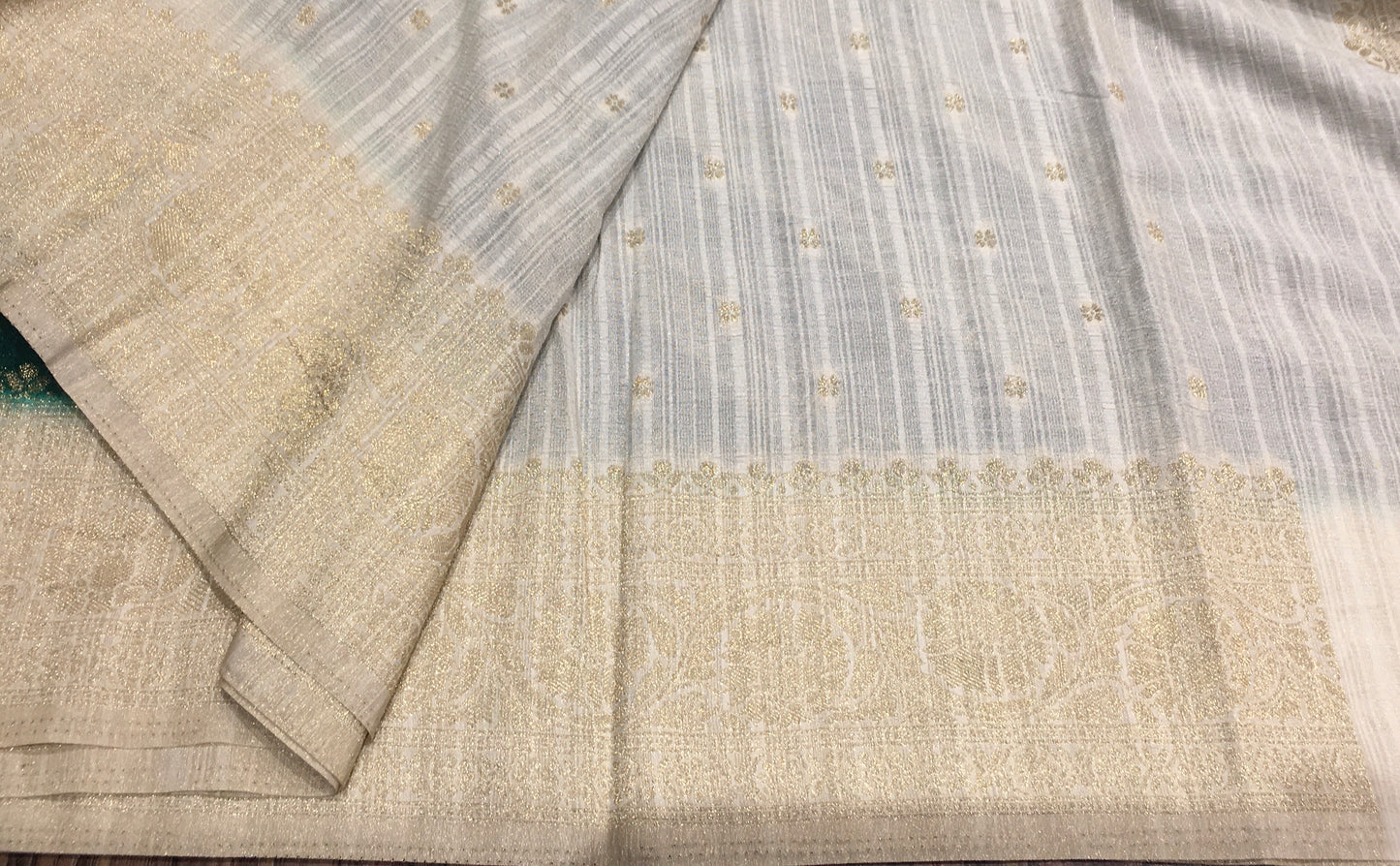 Wrinkle chiffon saree