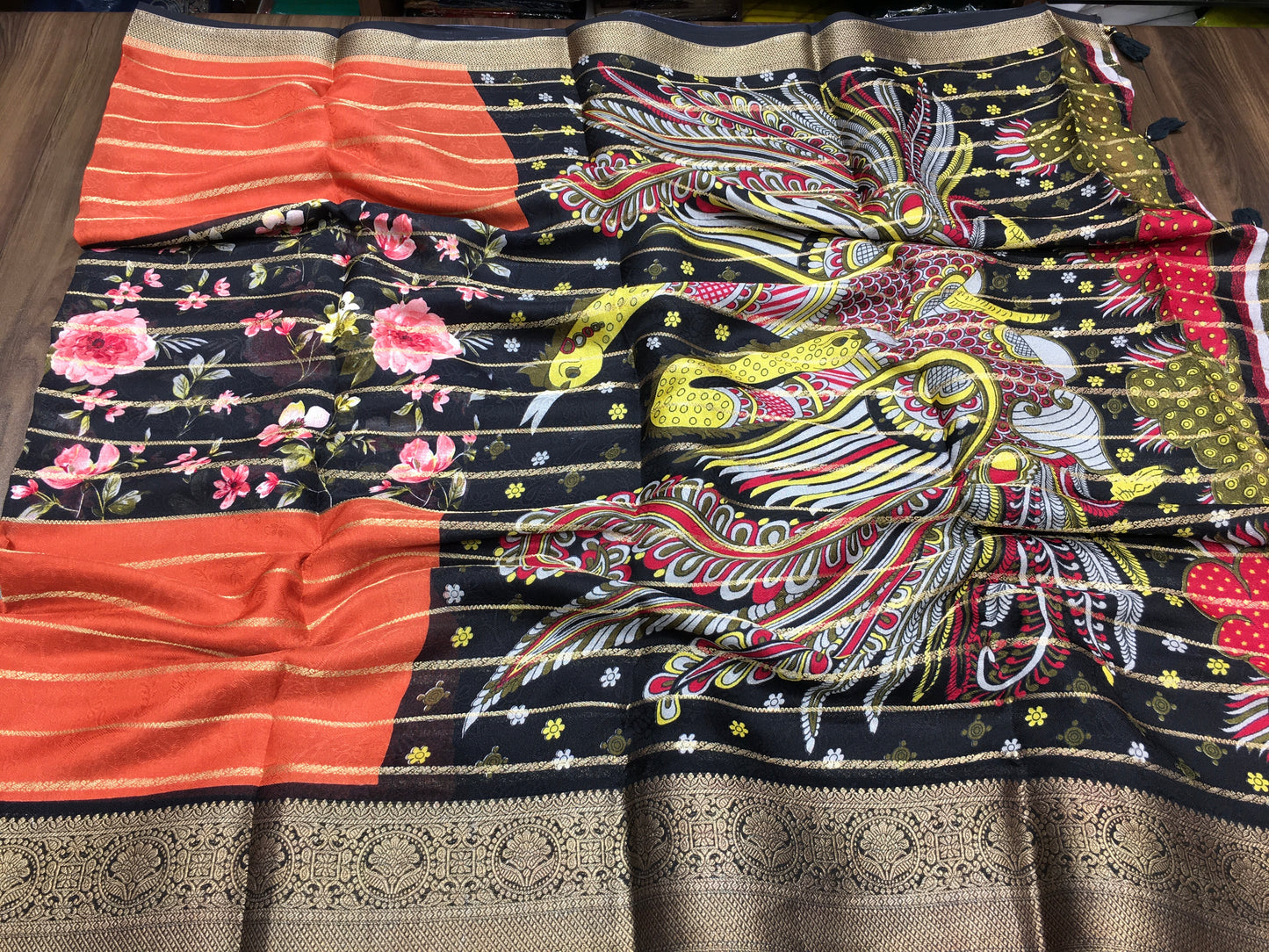 Semi Mysore Crape Silk