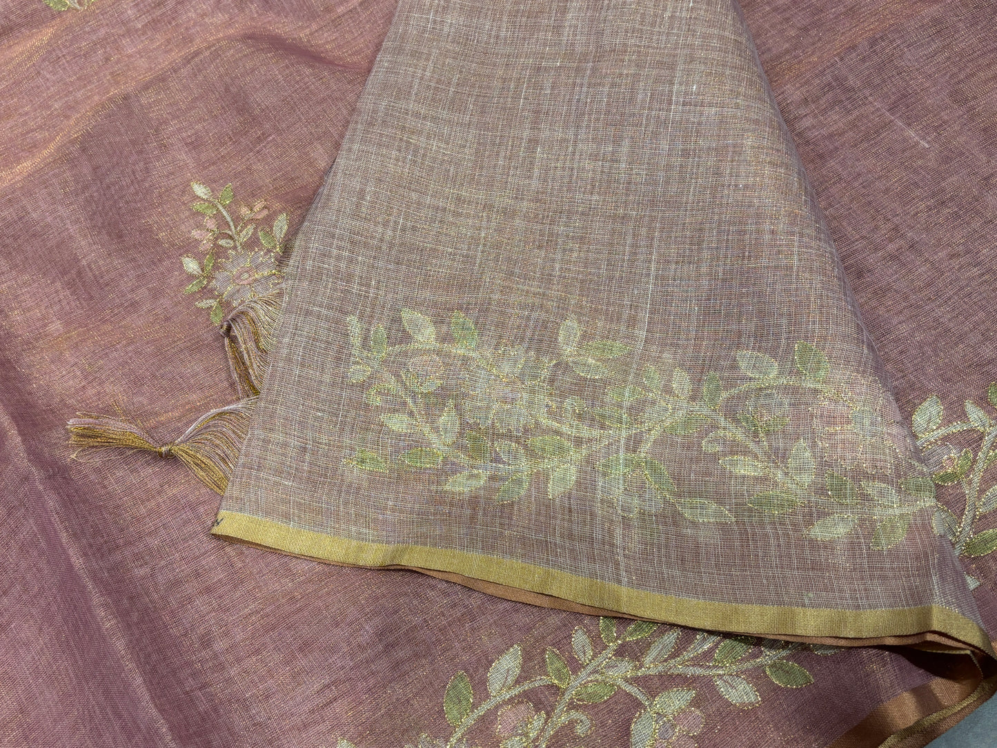 Tissue organza saree