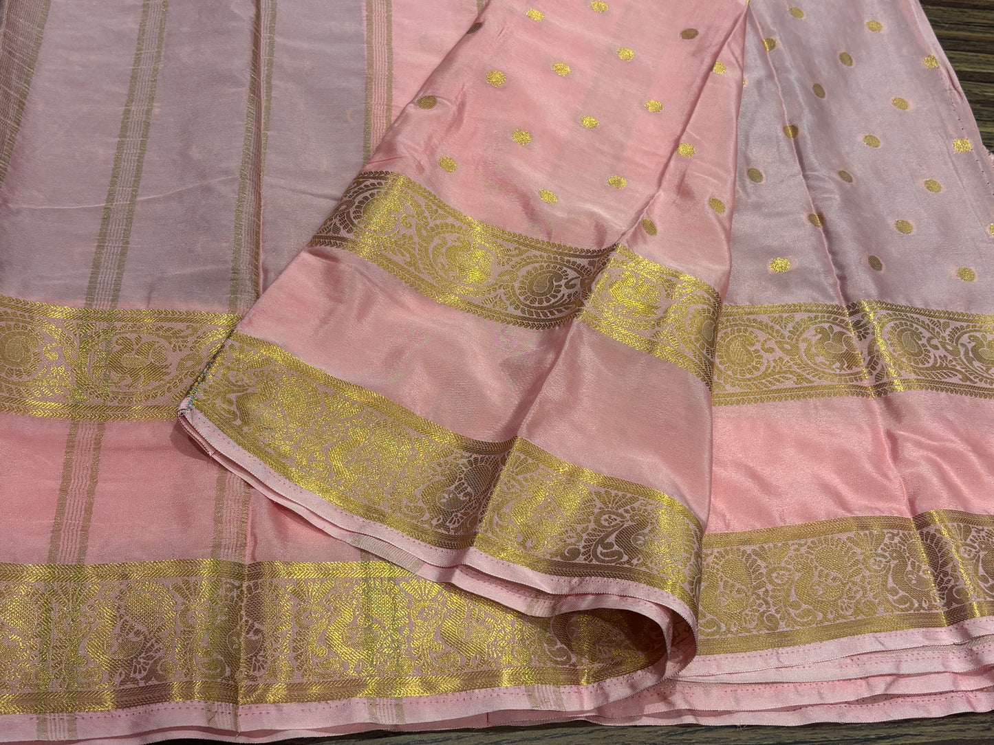 Semi Mysore crape saree