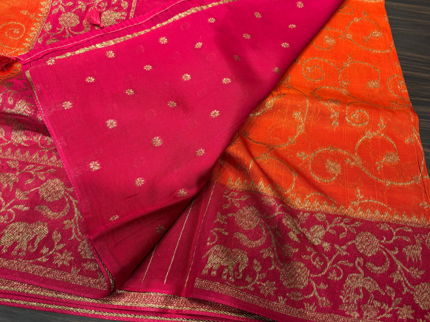 Soft tussar saree