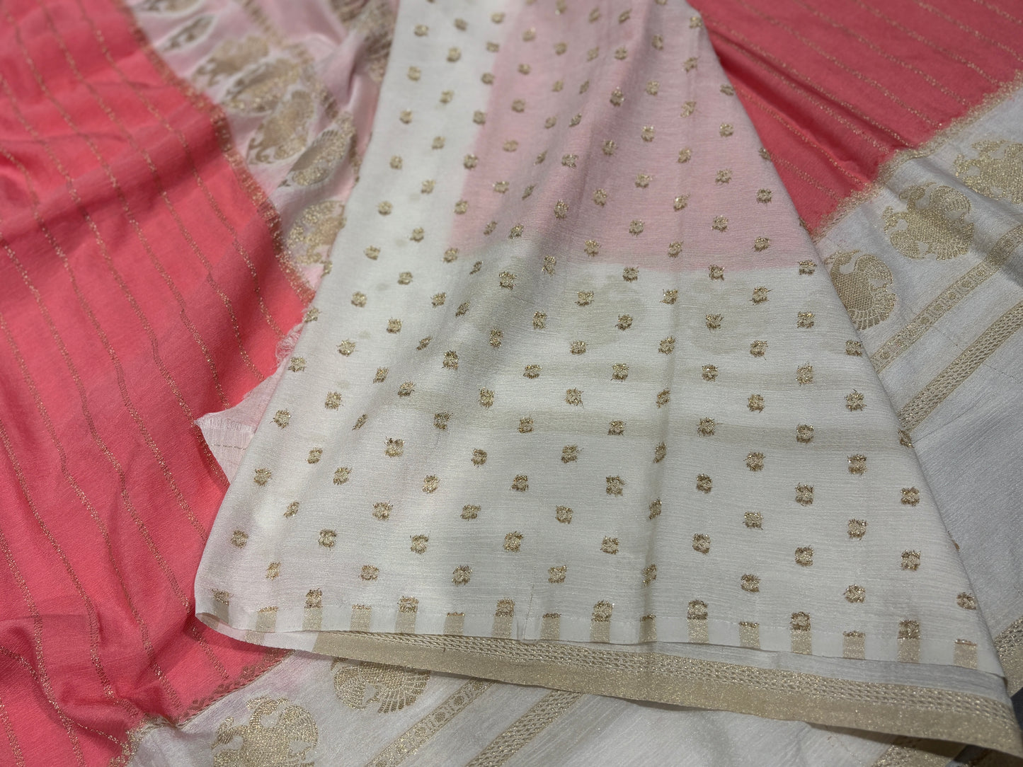 Chiffon crape saree