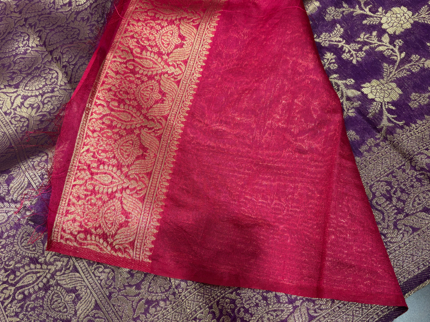Kora Banarasi saree