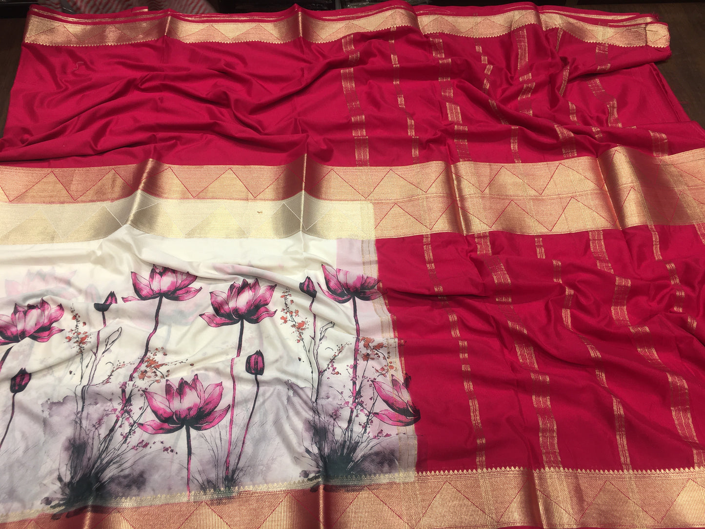Semi Mysore Crape Silk