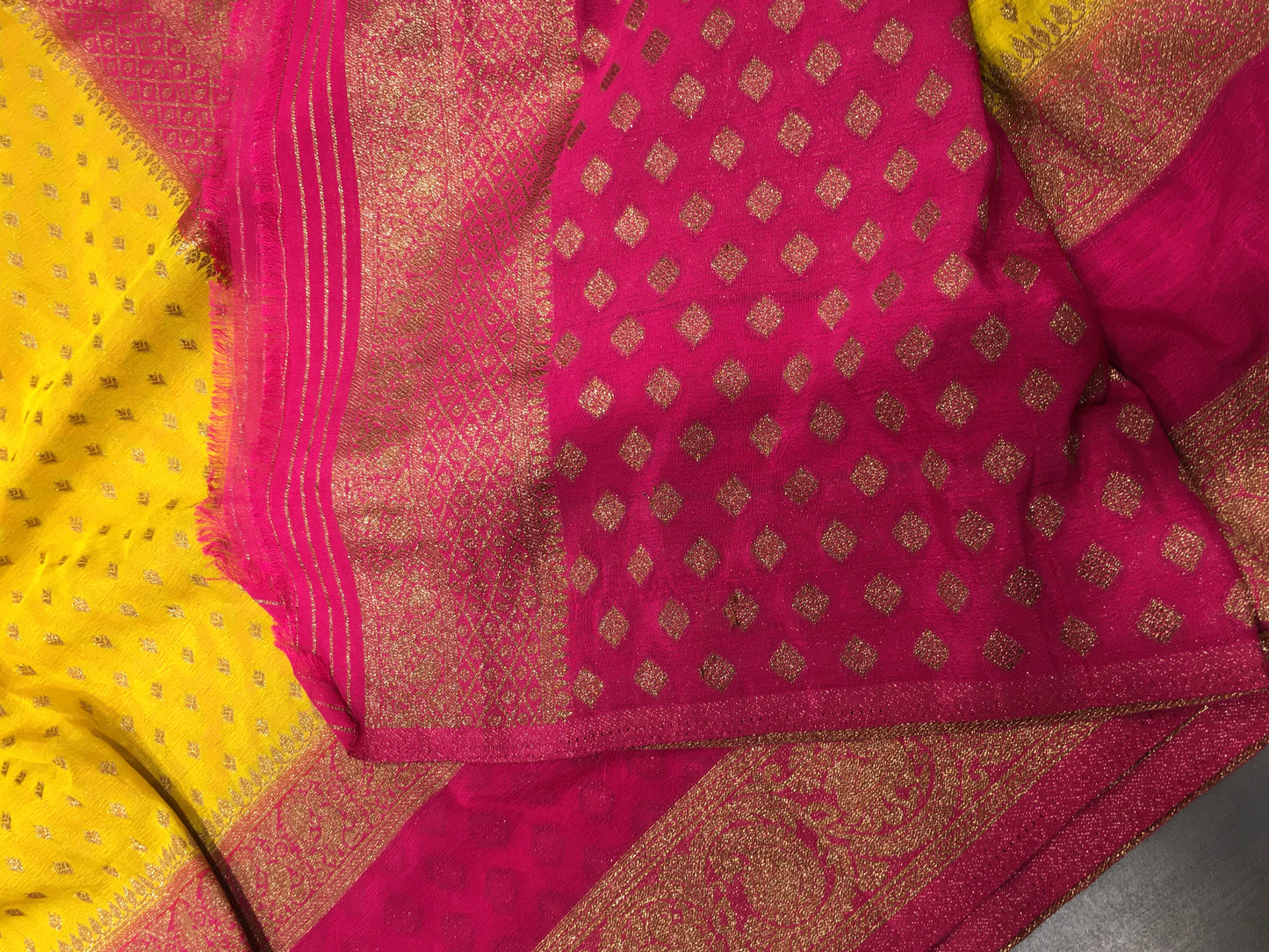 Chiffon georgette saree