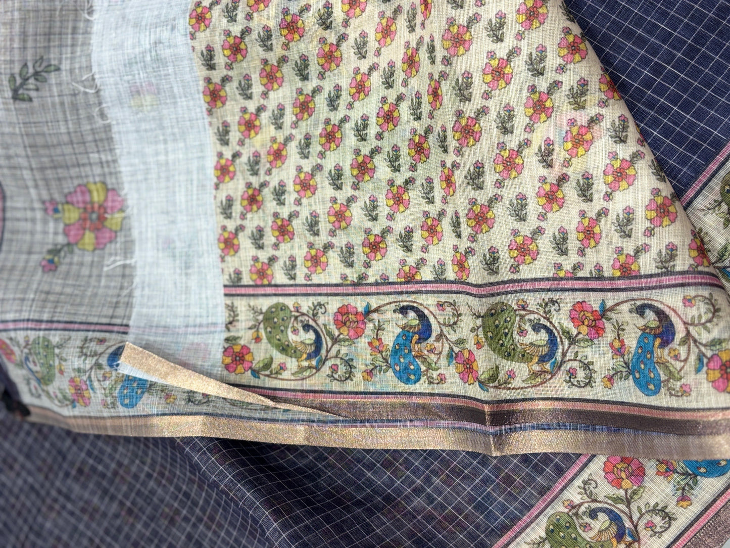Fancy cotton saree